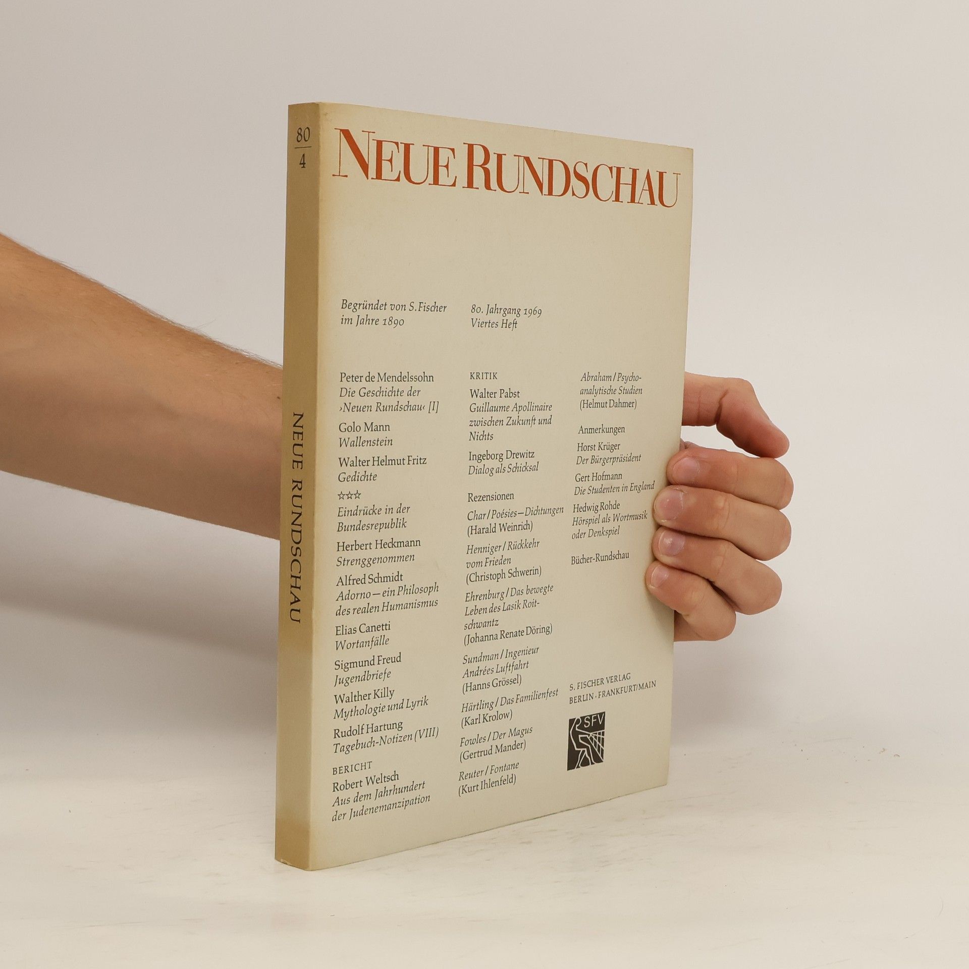 Collectif d'auteurs Neue Rundschau 80/4
