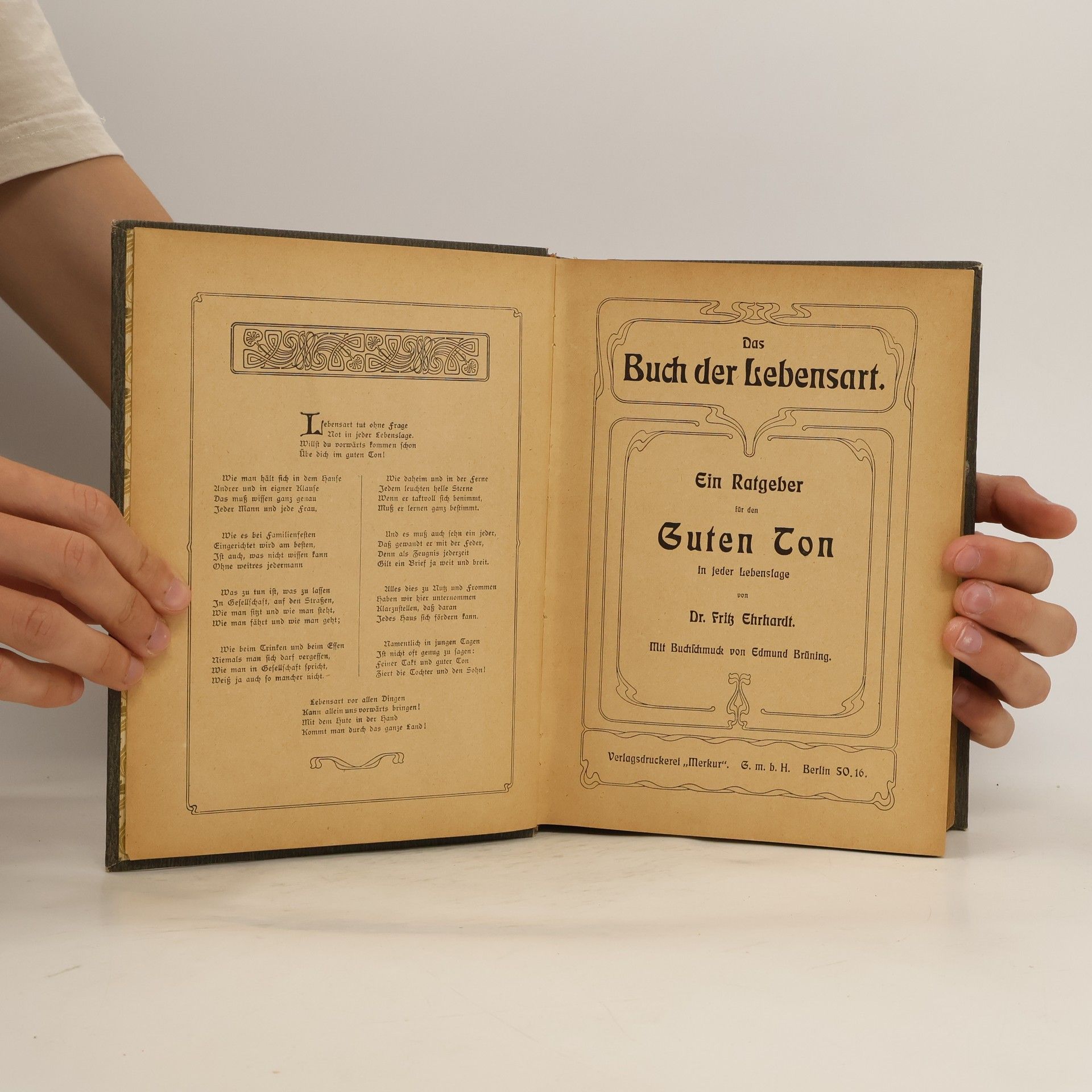 Fritz Ehrhardt Das Buch der Lebensart