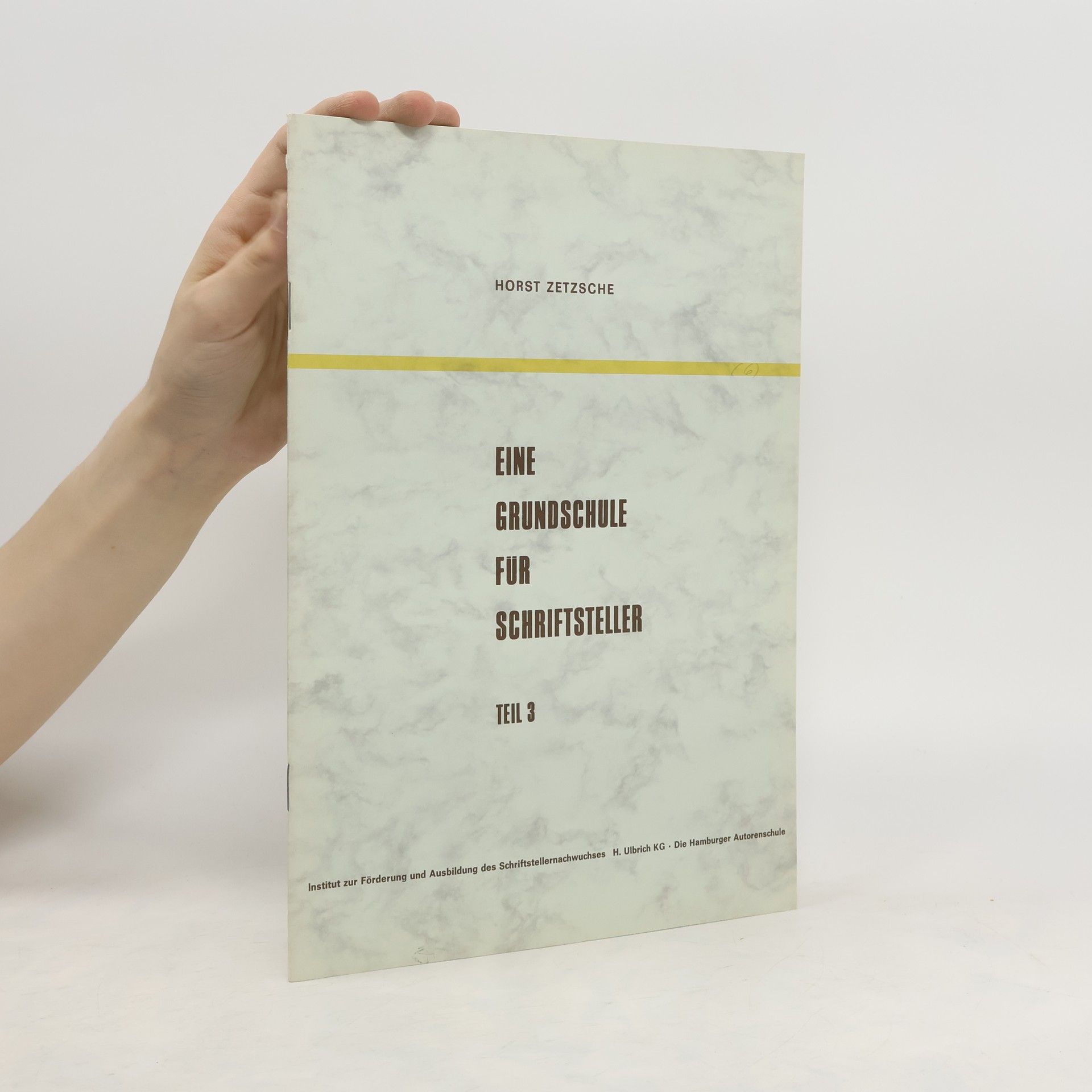 Horst Zetzsche Eine Grundschule für Schriftsteller 2
