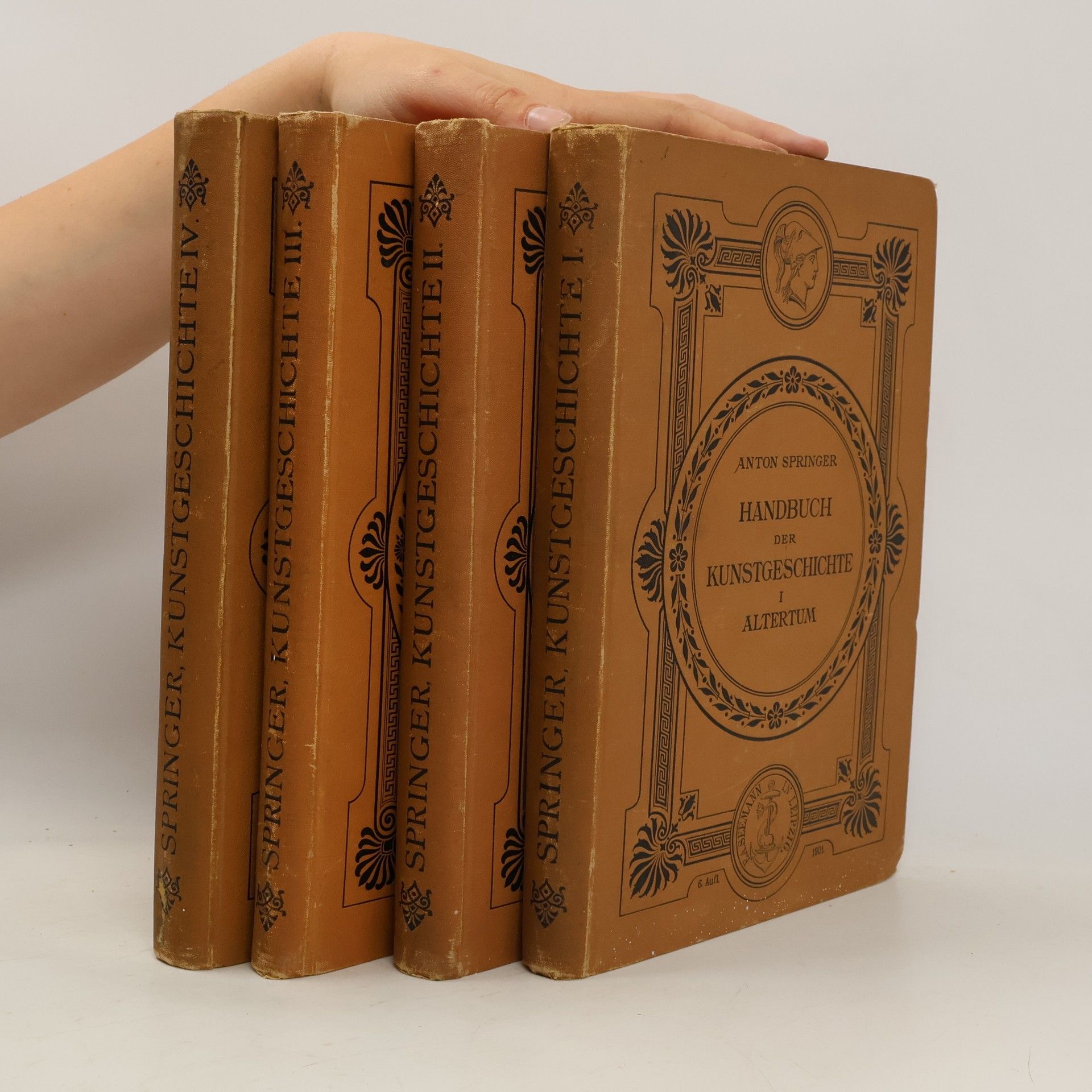 Anton Springer Handbuch der Kunstgeschichte 1-4