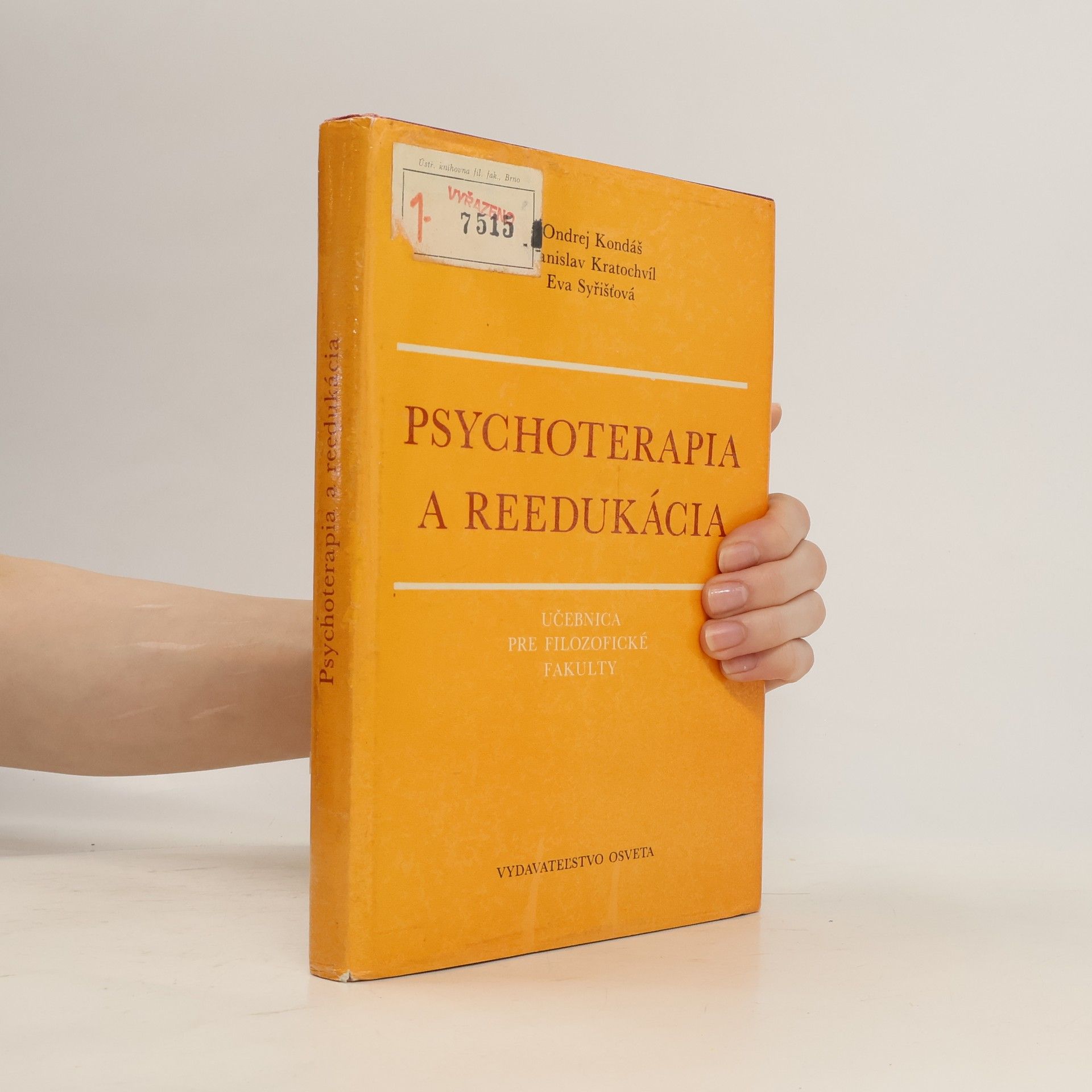 Ondrej Kondáš Psychoterapia a reedukácia