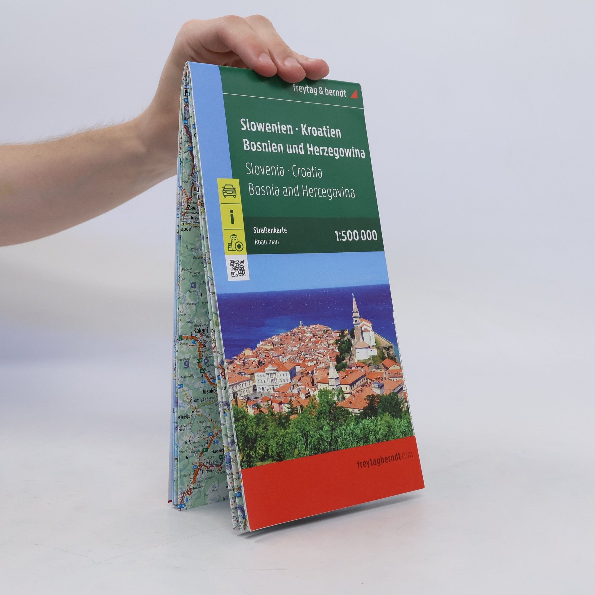 Autores varios Slovinsko-Chorvatsko-Bosna-Hercegovina 1:500 000 / automapa