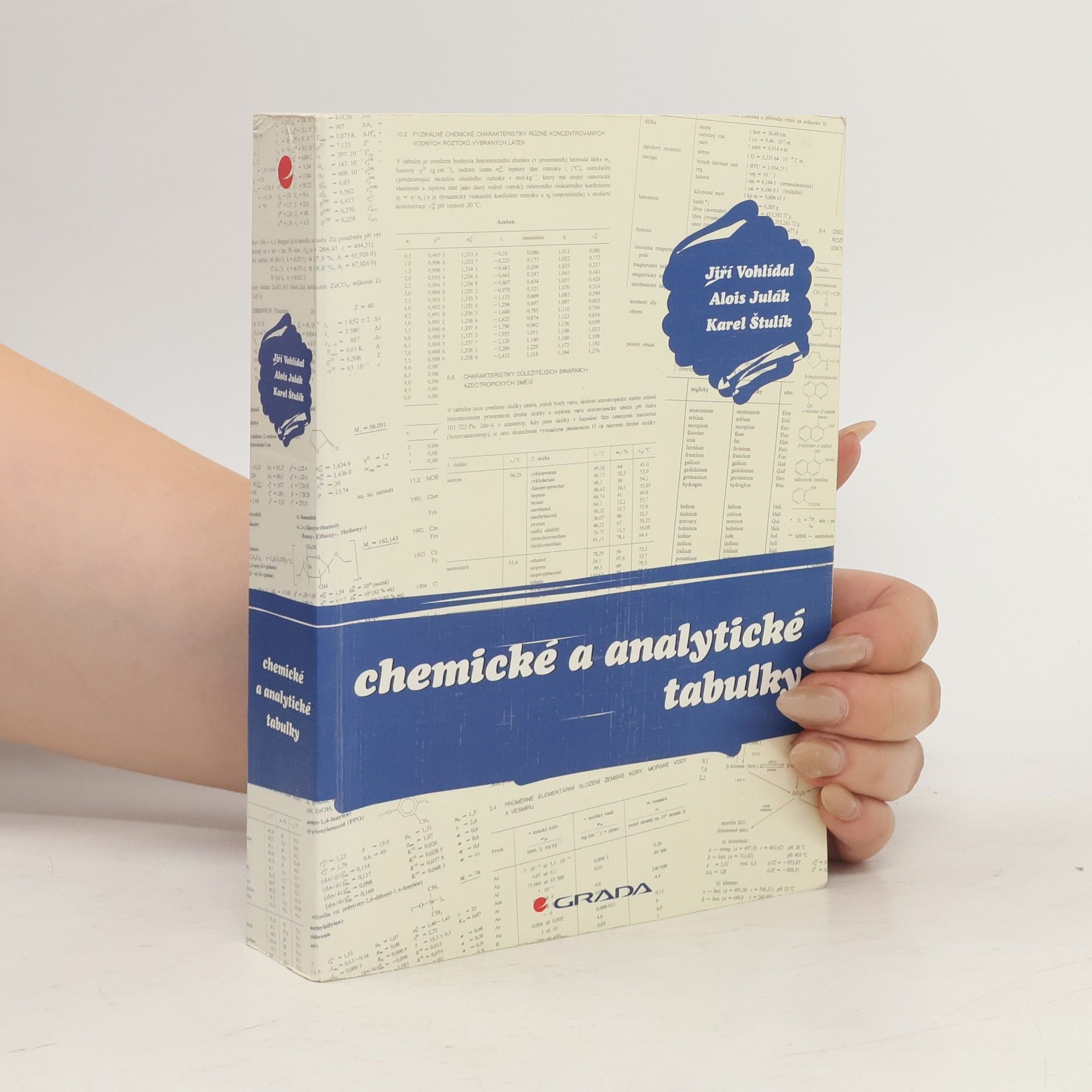 Jiří Vohlídal Chemické a analytické tabulky