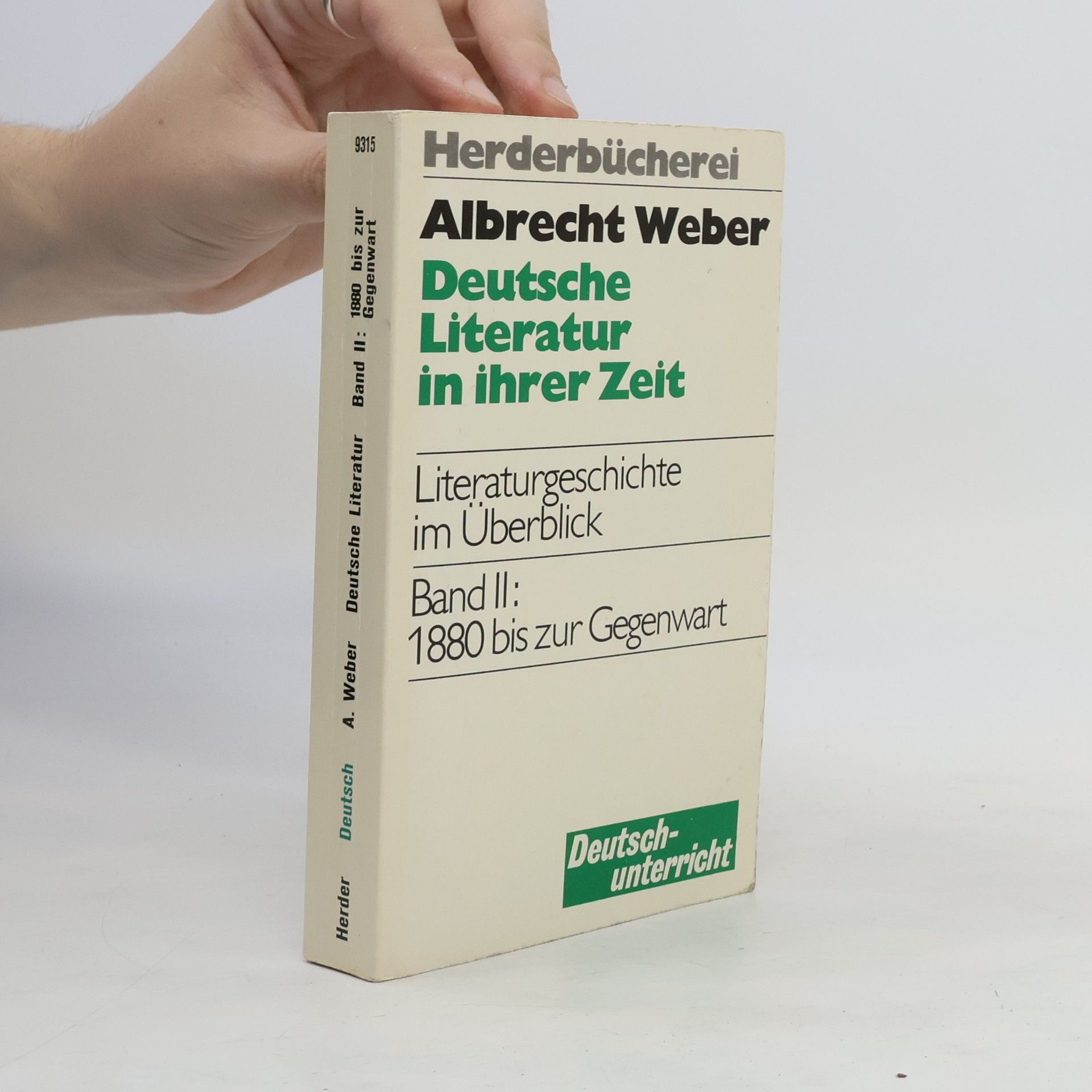 Albrecht Weber Deutsche Literatur in ihrer Zeit
