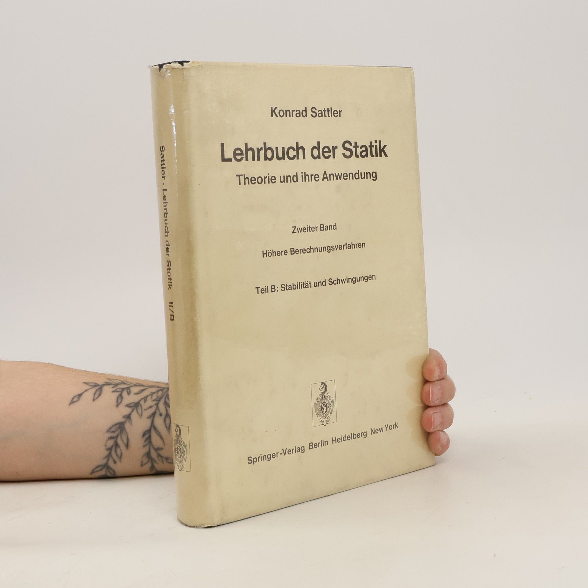 Konrad Sattler Lehrbuch der Statik II