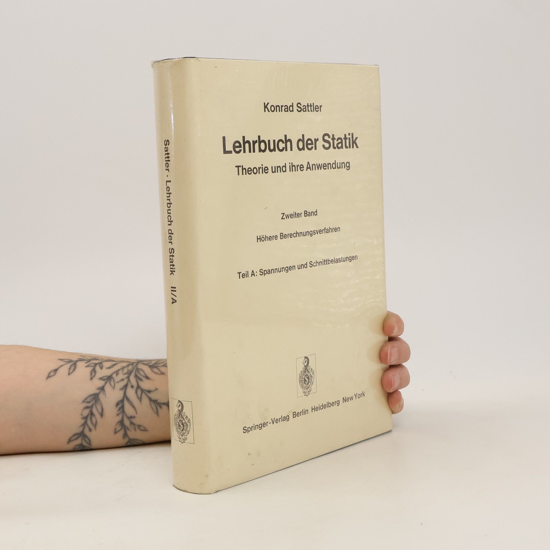 Konrad Sattler Lehrbuch der Statik II