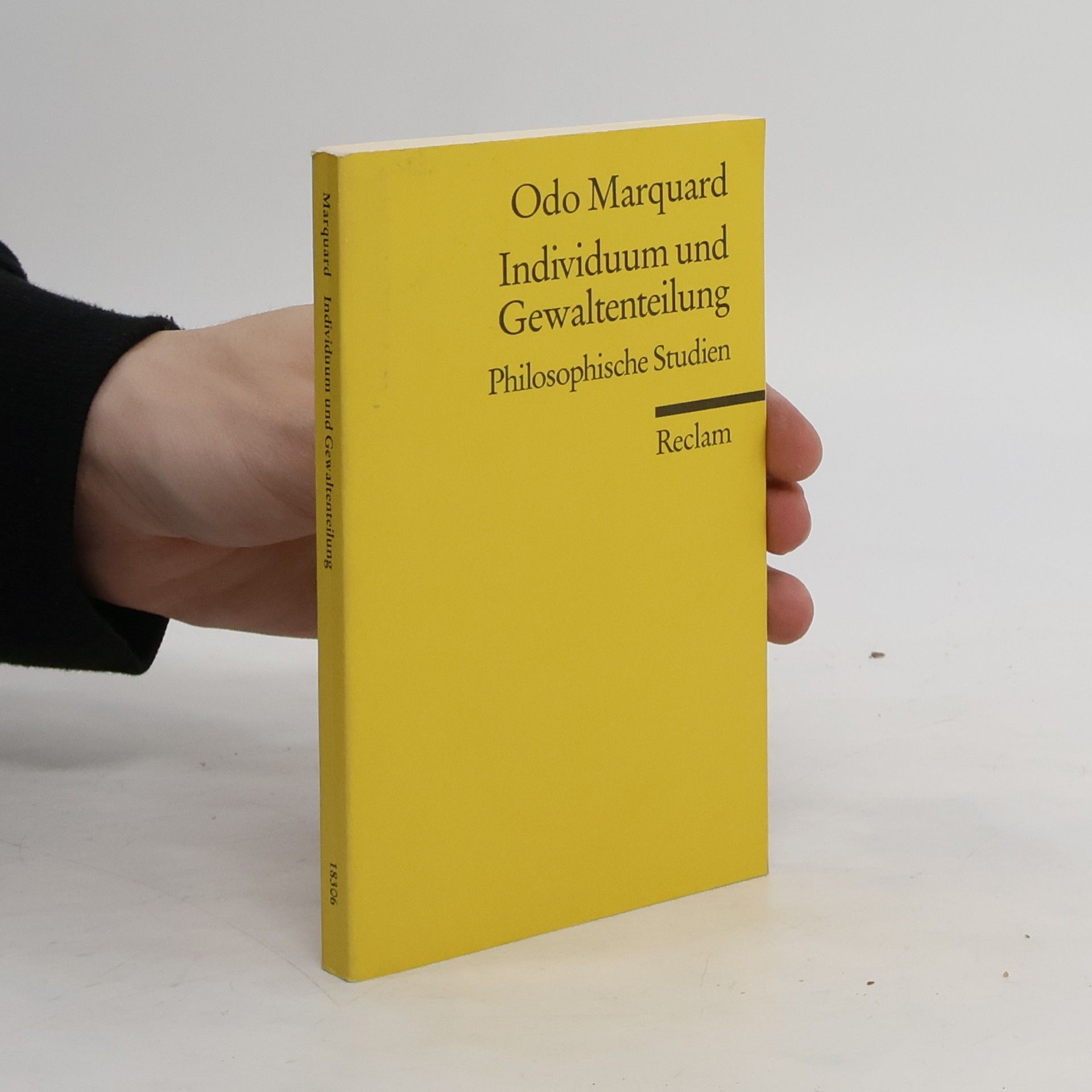 Odo Marquard Individuum und Gewaltenteilung