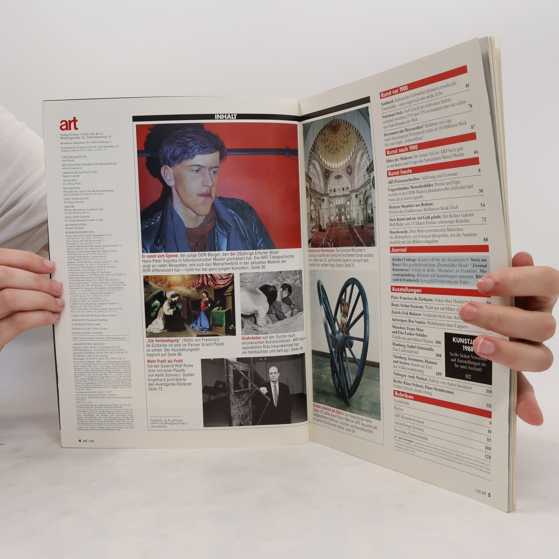 Kolektiv autorů Art 4/ April 1988. Das Kunstmagazin