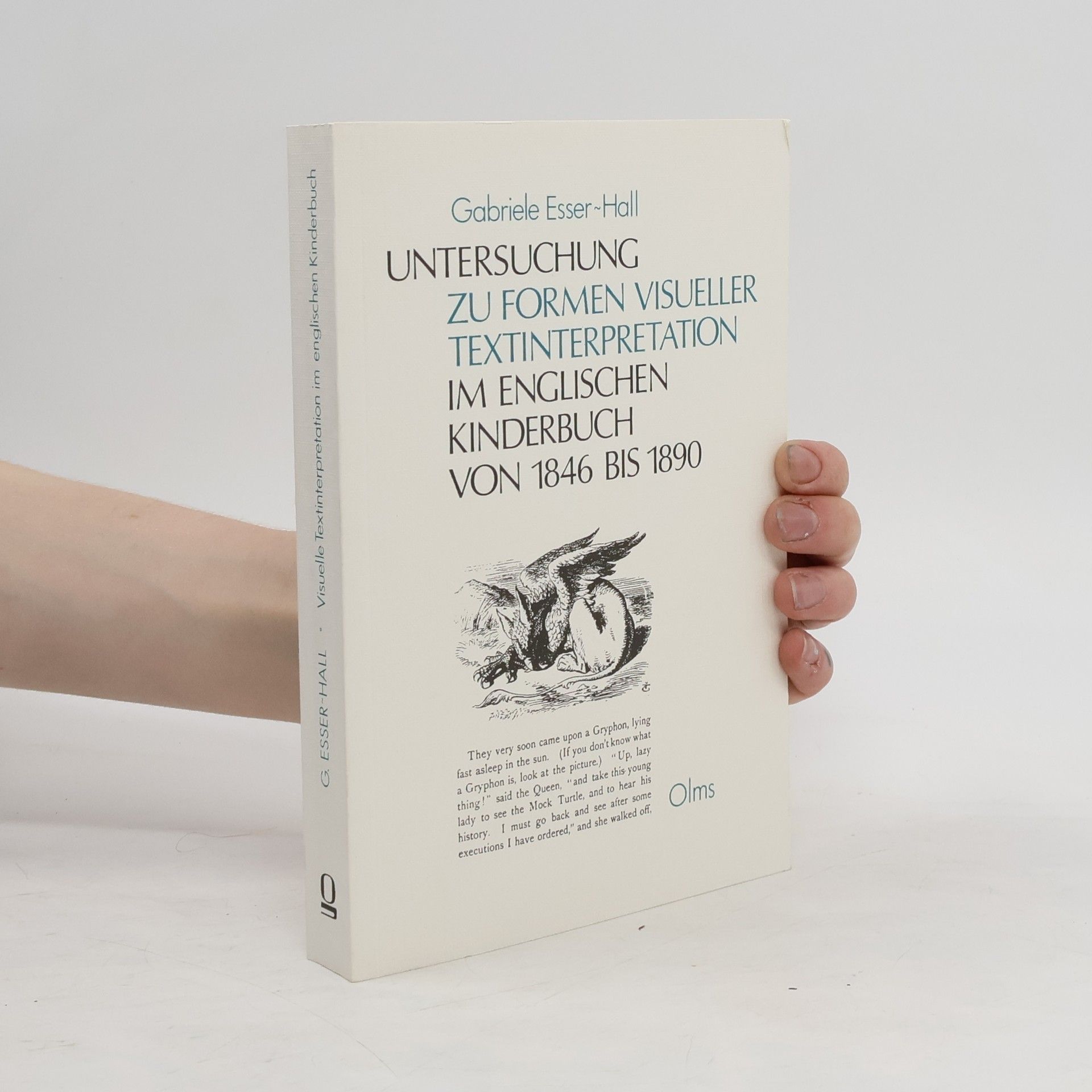Gabriele Esser Hall Untersuchungen zu Formen visueller Textinterpretation im englischen Kinderbuch von 1846 bis 1890