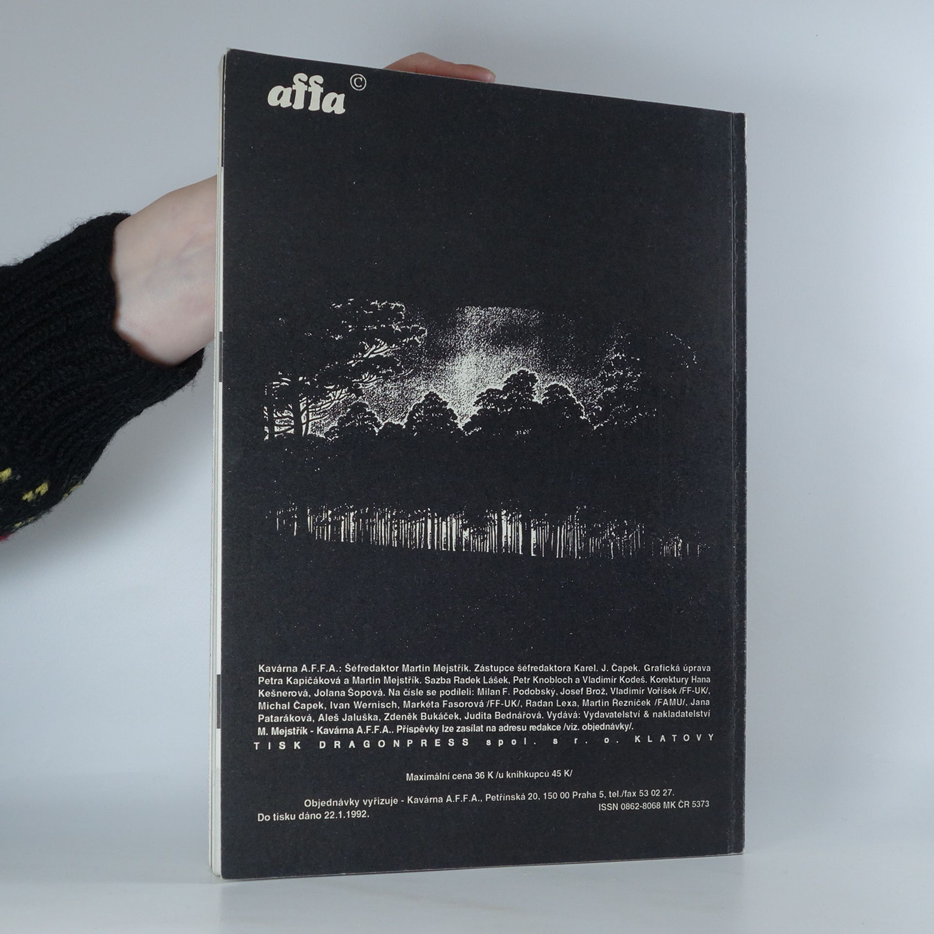 kolektiv Kavárna A.F.F.A. Revue pro kulturu a hledání souvislostí. 3/92