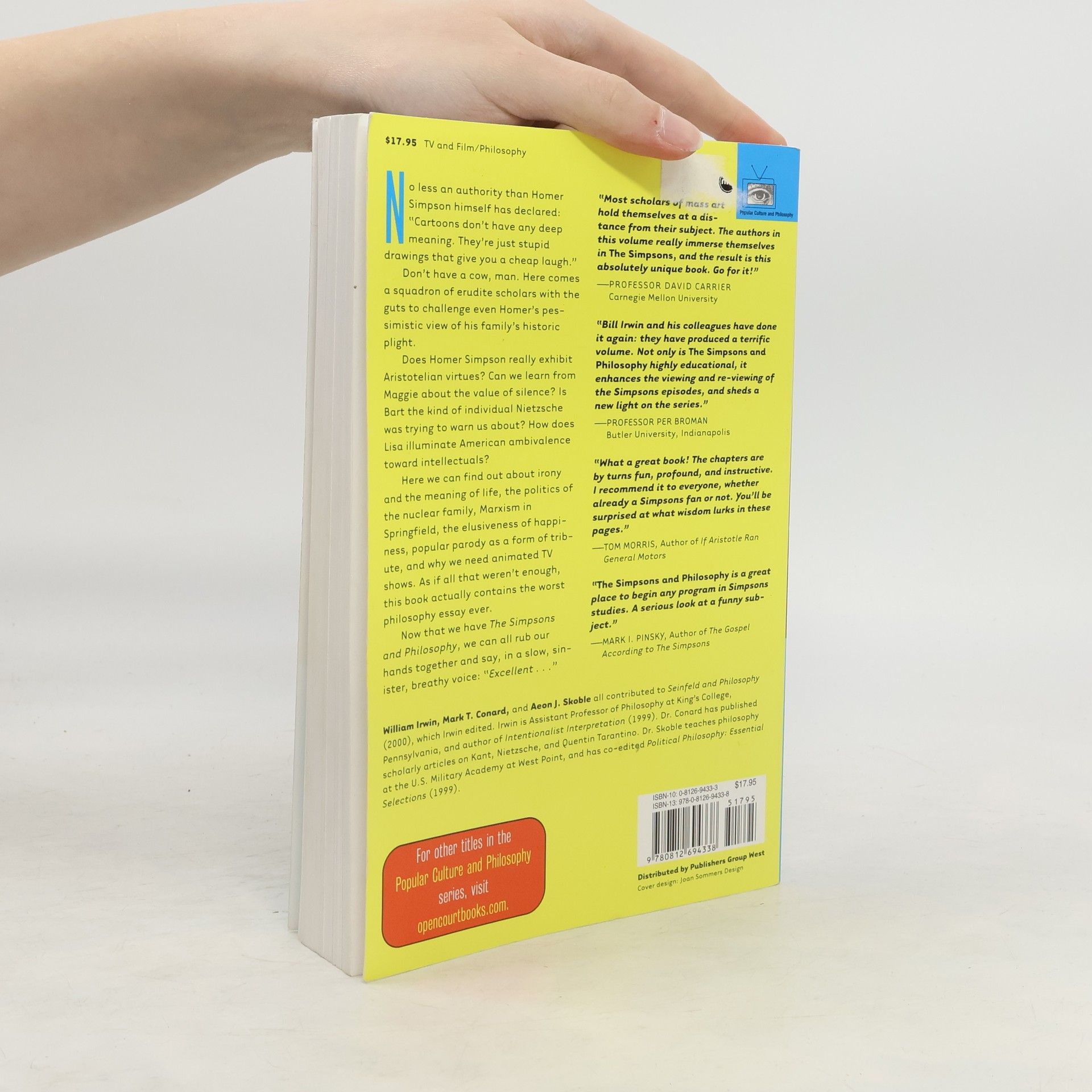 William Irwin The Simpsons and Philosophy. Die Simpsons und die Philosophie, englische Ausgabe