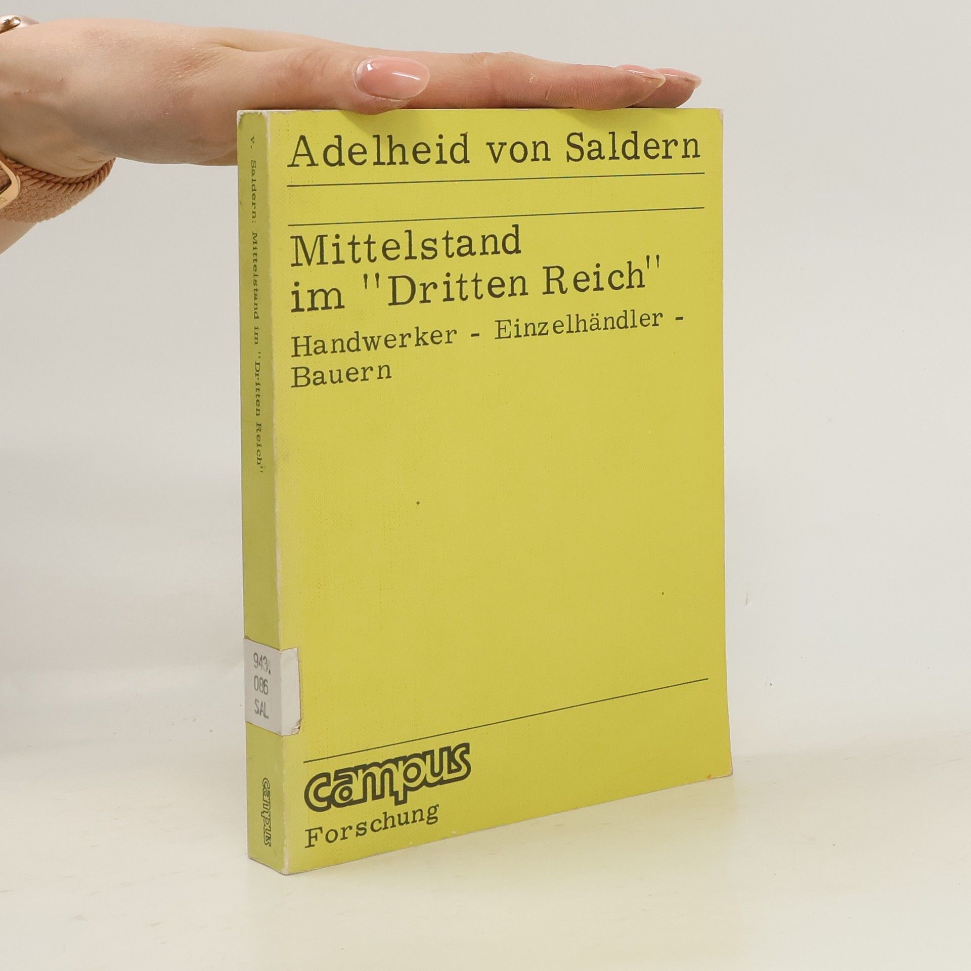 Adelheid von Saldern Mittelstand im "Dritten Reich"