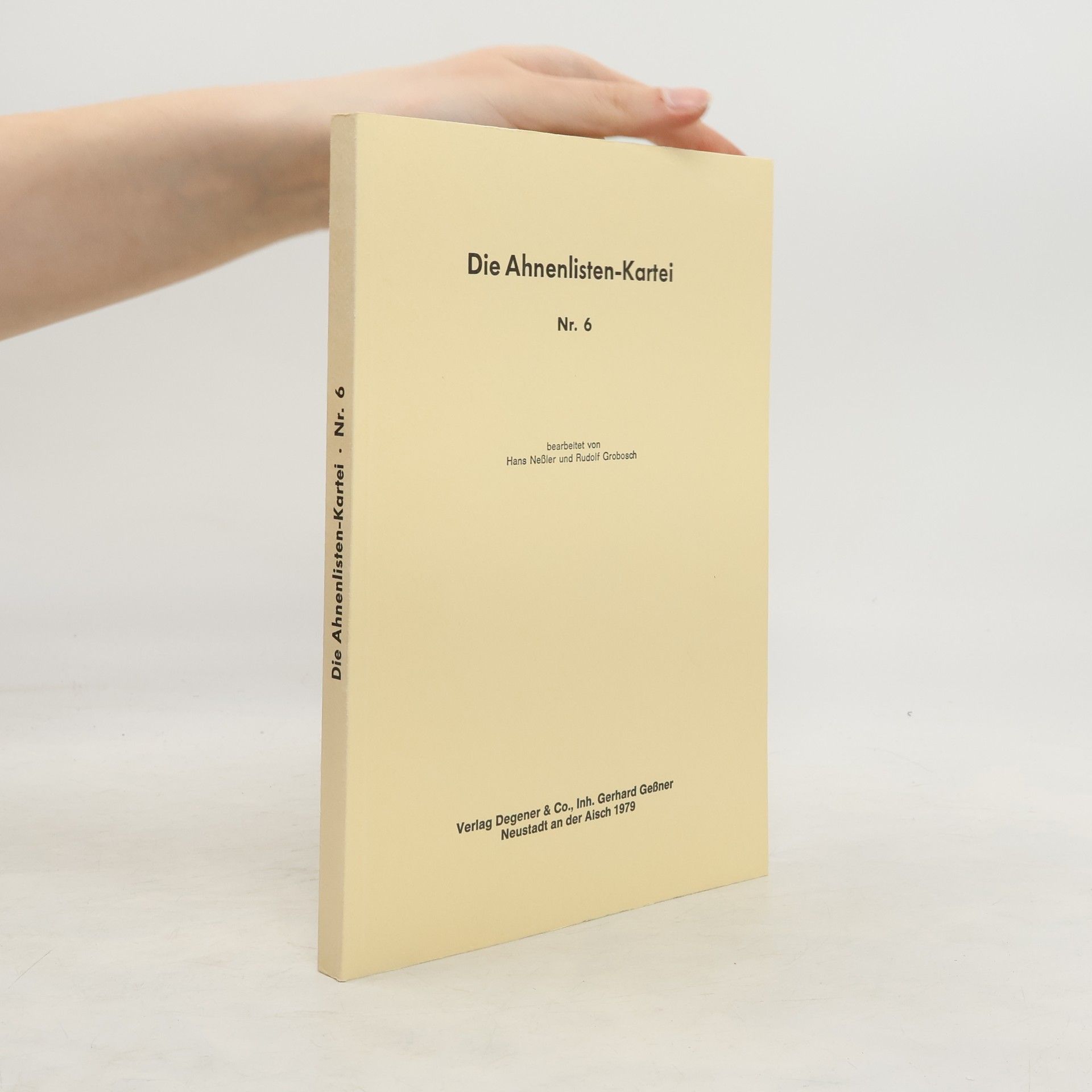 Autorenkollektiv Die Ahnenlisten-Kartei
