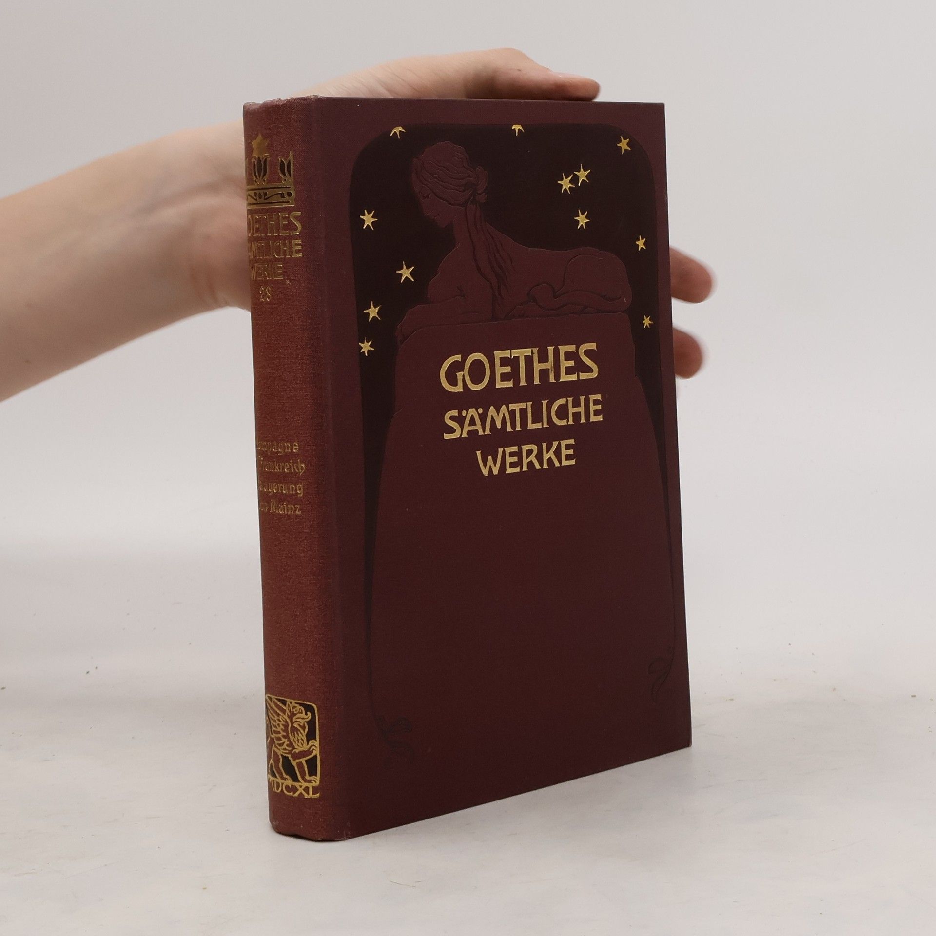 Johann Wolfgang von Goethe Goethes Sämtliche Werke 28. Kampagne in Frankreich Belagerung von Main