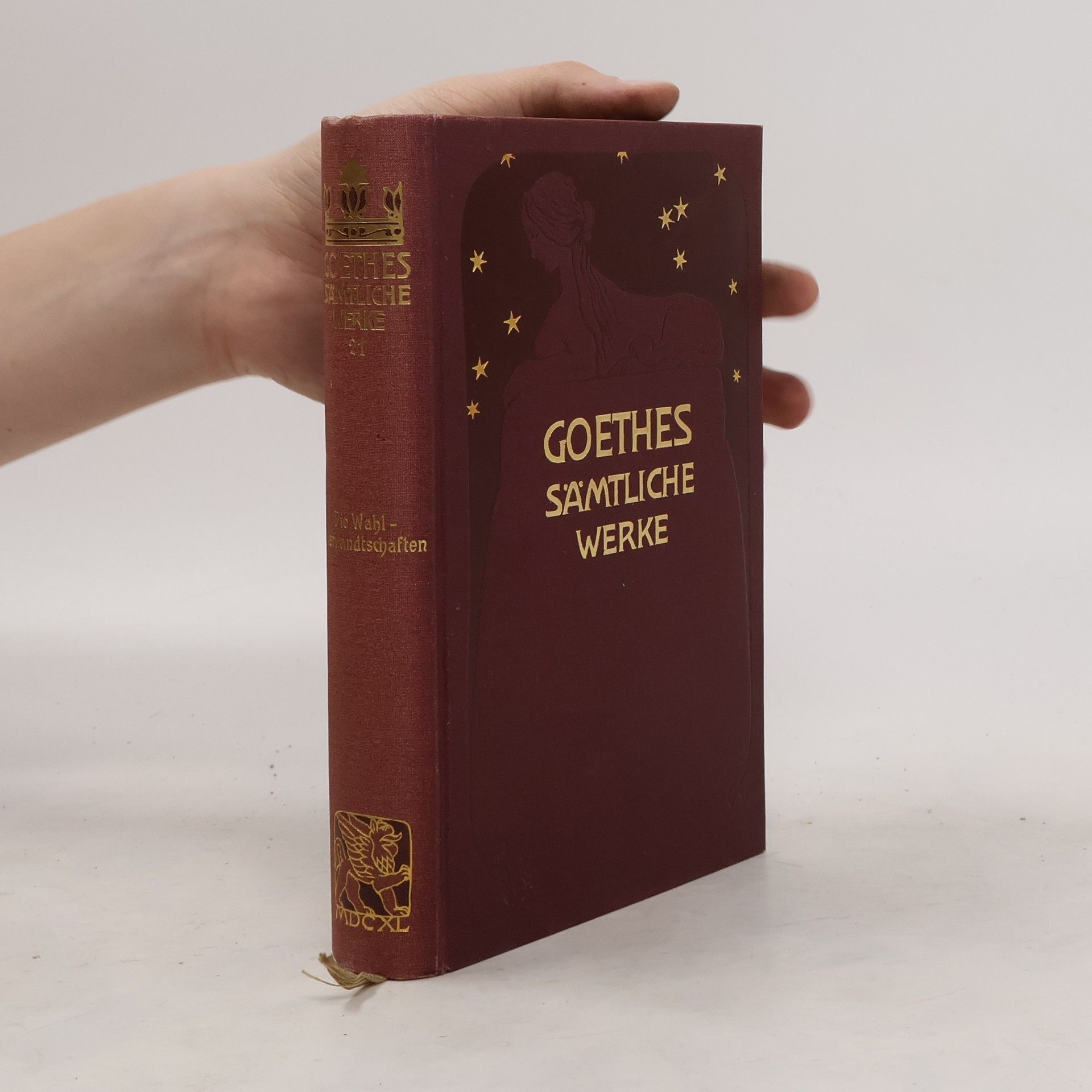 Johann Wolfgang von Goethe Goethes Sämtliche Werke 21