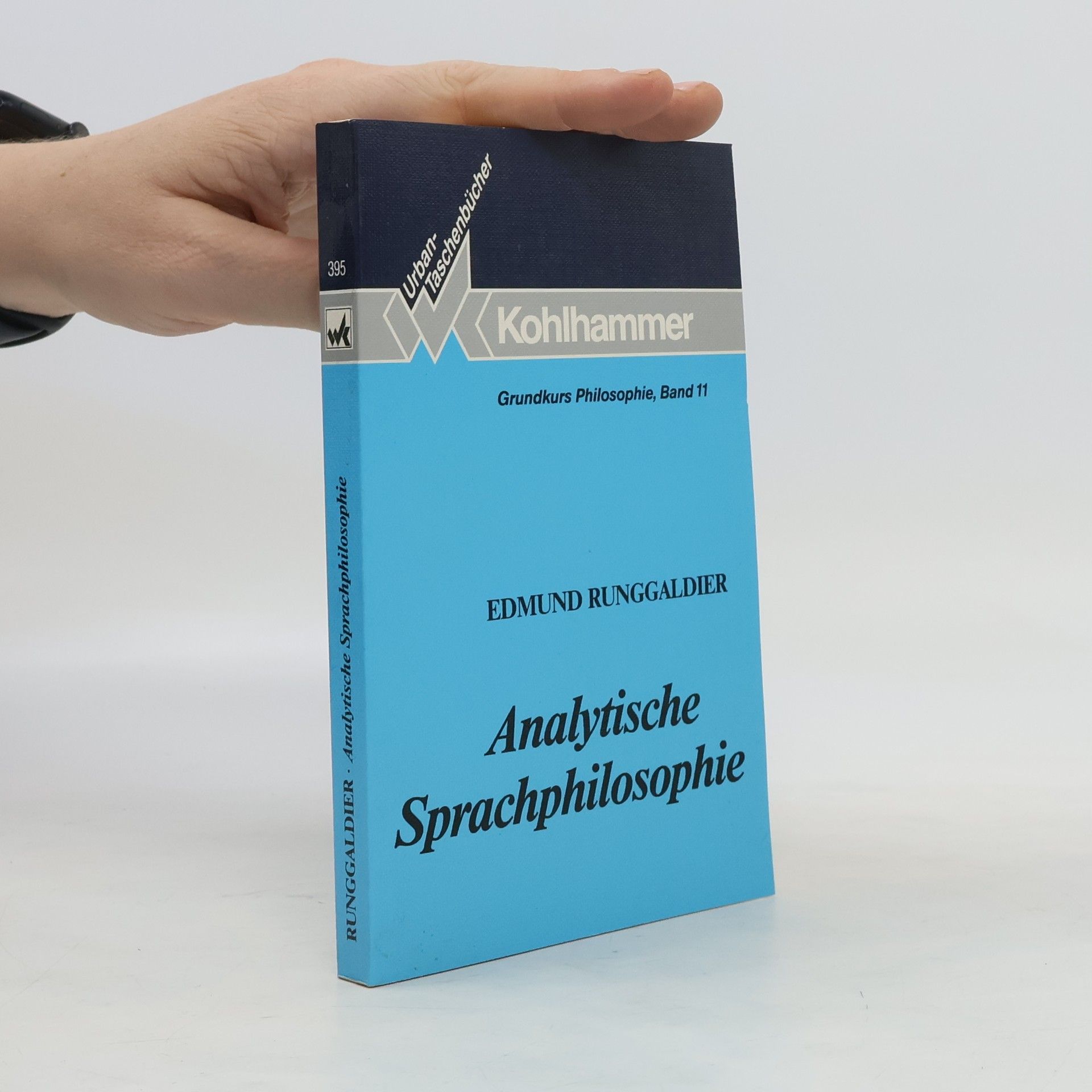 Edmund Runggaldier Analytische Sprachphilosophie