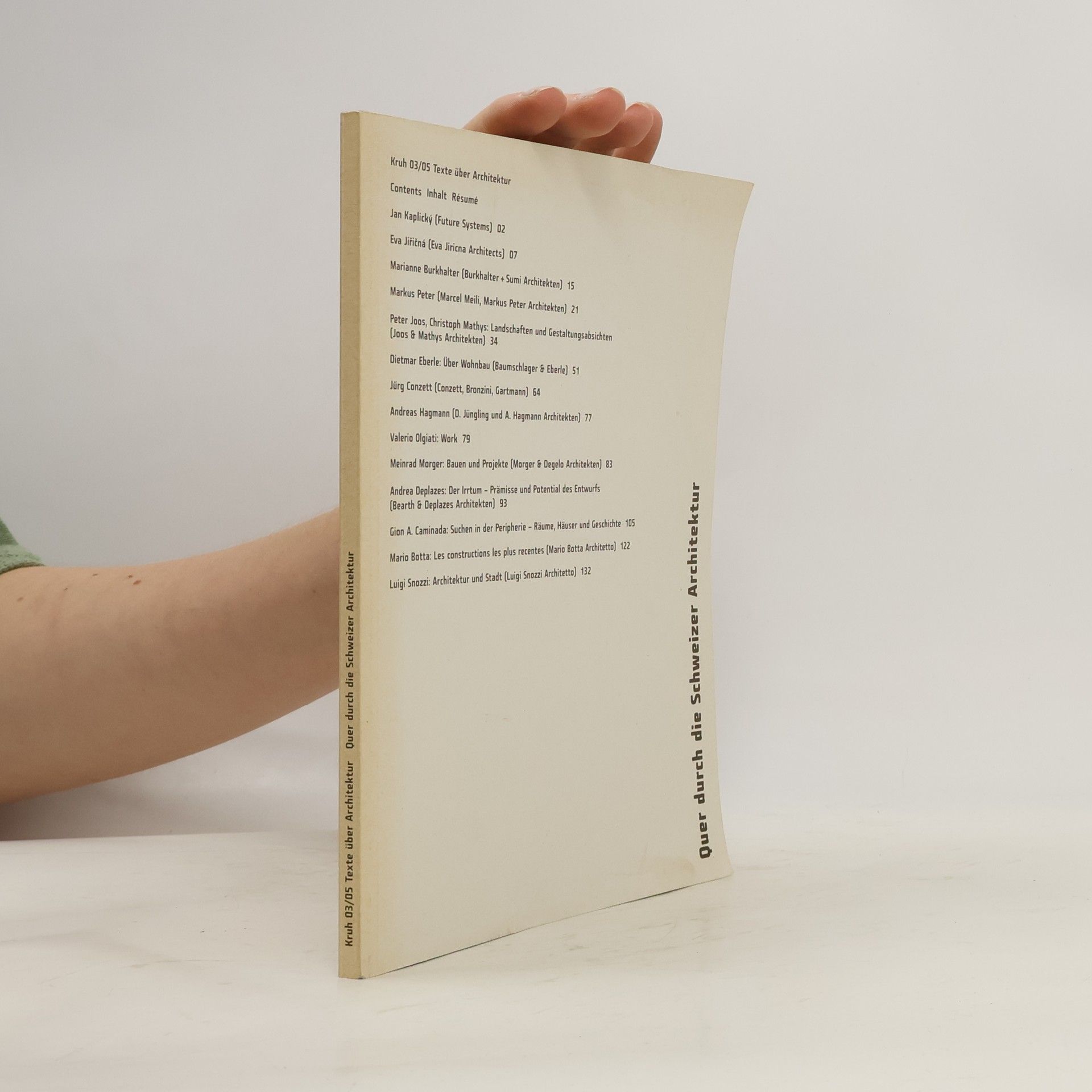 kolektiv Kruh 03/05 Texte über Architektur