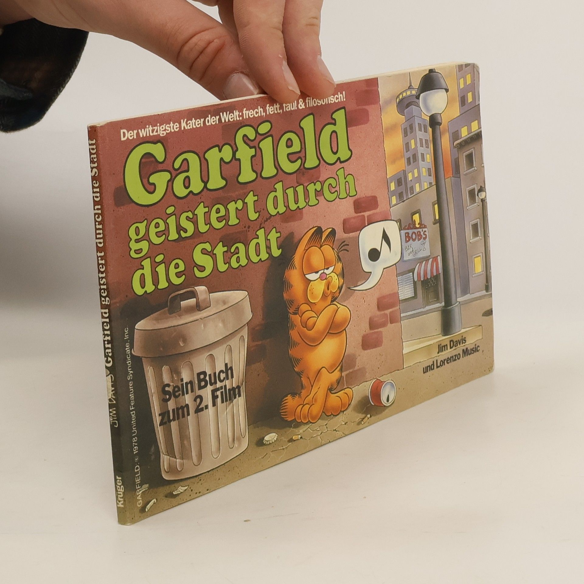 Jim Davis Garfield geistert durch die Stadt