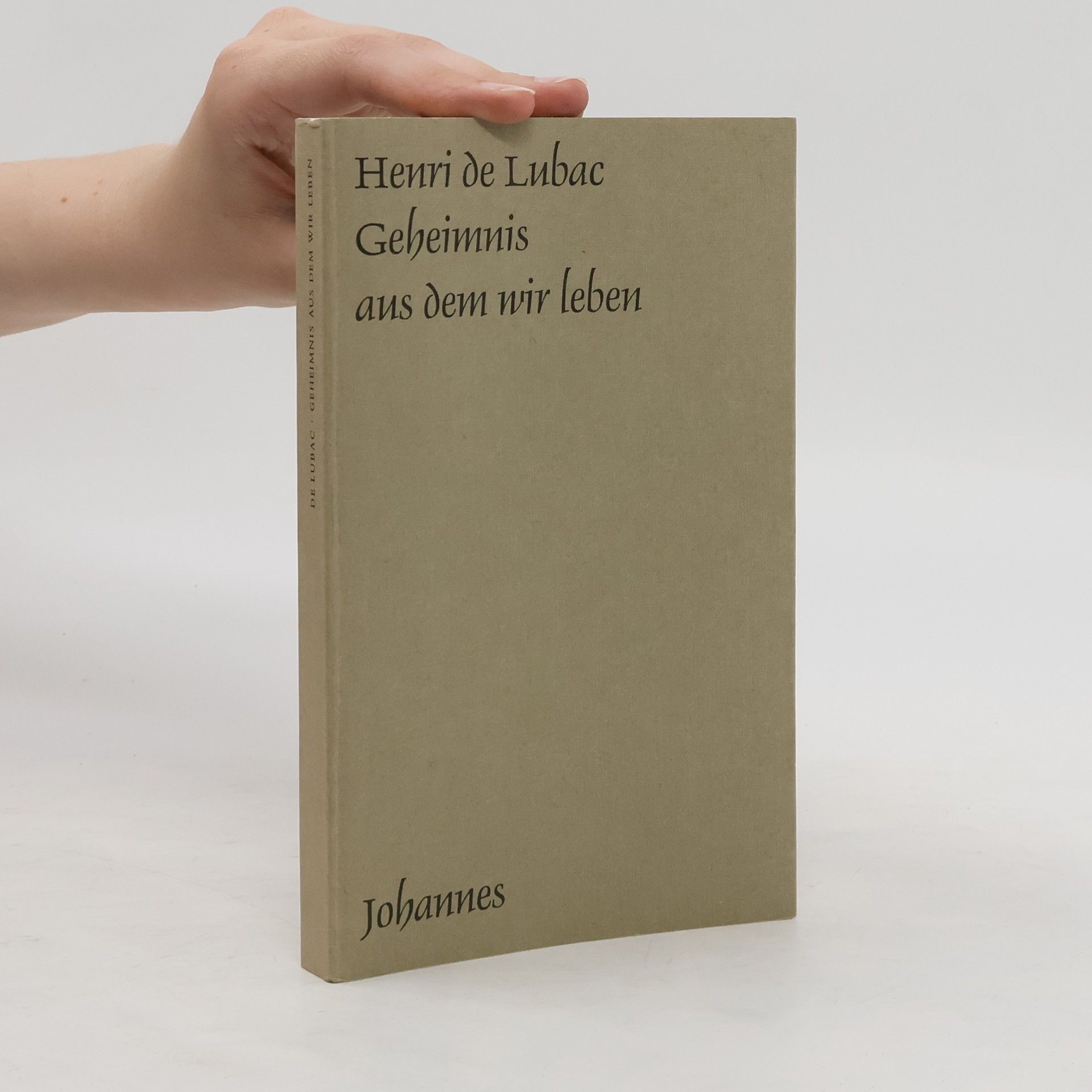 Henri de Lubac Geheimnis aus dem wir leben