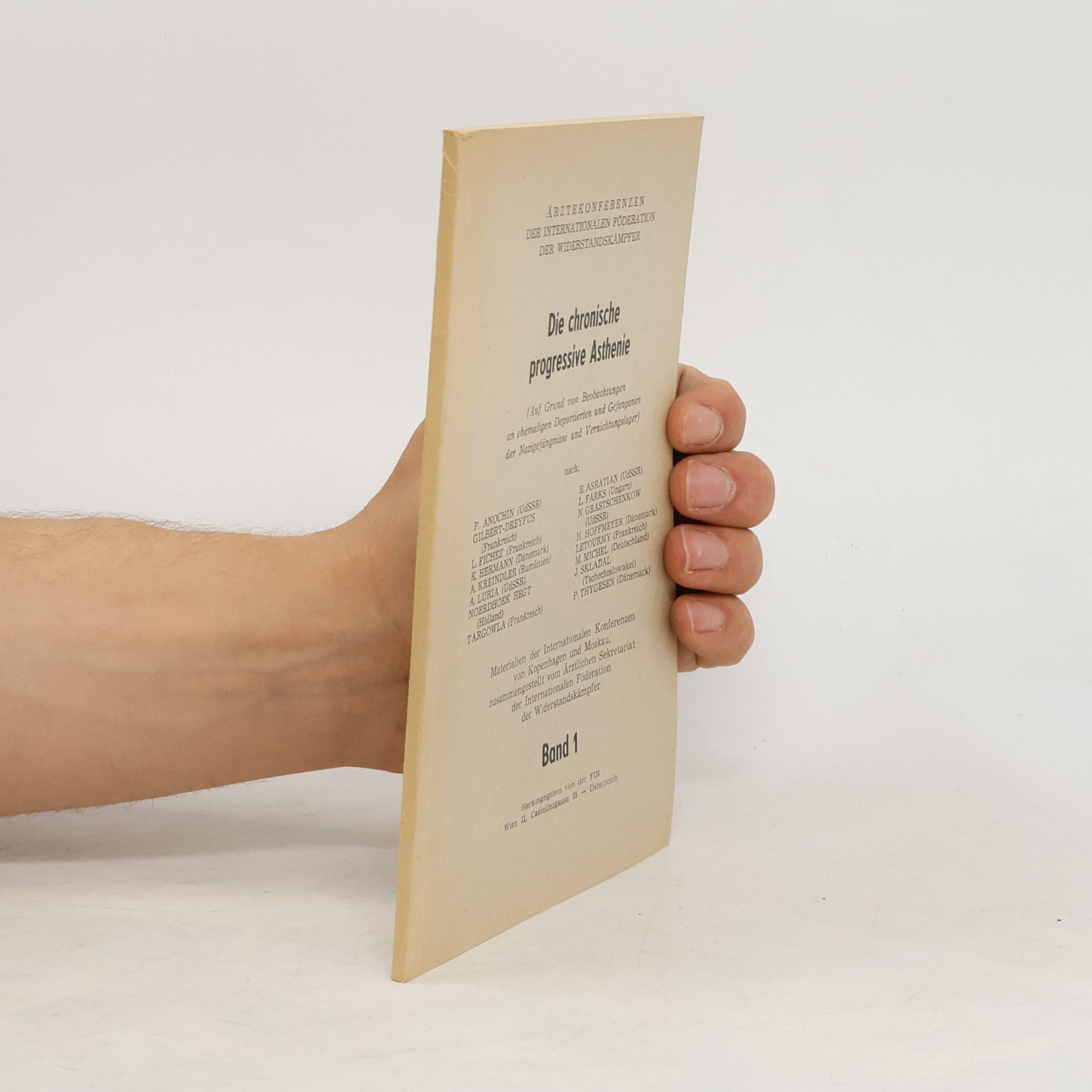 Autorenkollektiv Die chronische progressive Asthenie 1