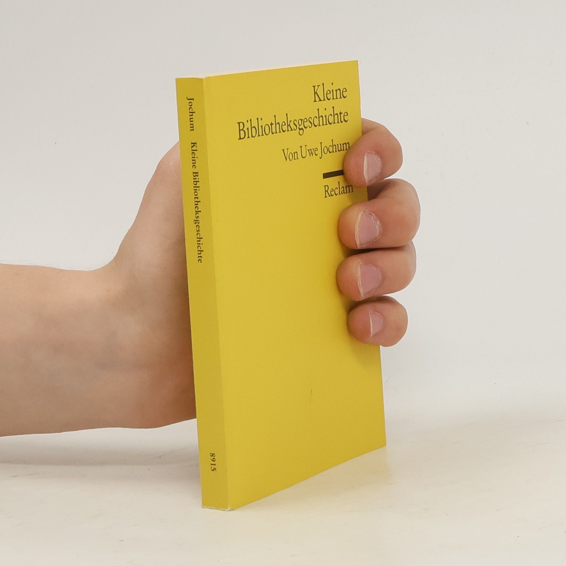 Uwe Jochum Kleine Bibliotheksgeschichte