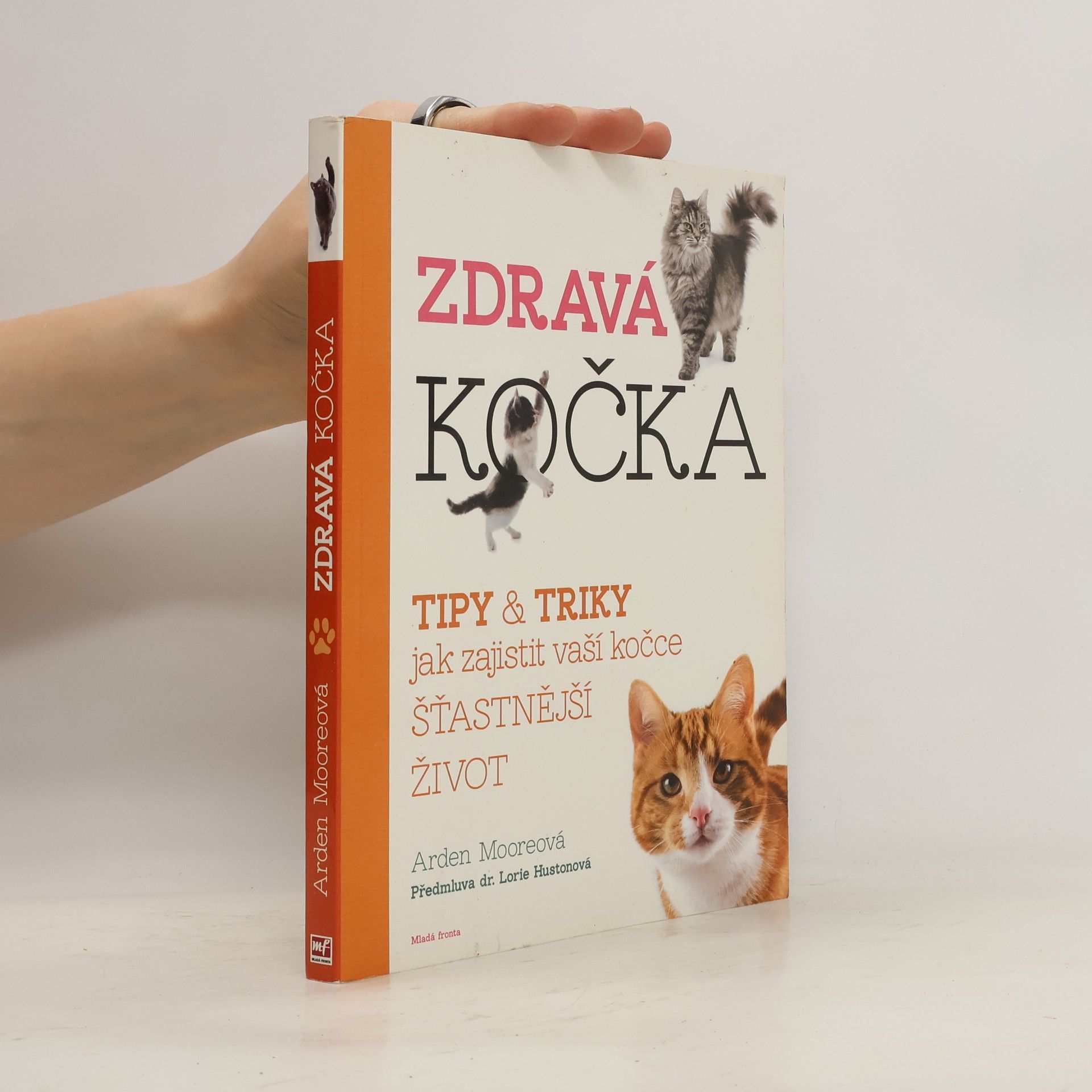 Arden Moore Zdravá kočka: Tipy & triky, jak zajistit vaší kočce delší, zdravější a šťastnější život