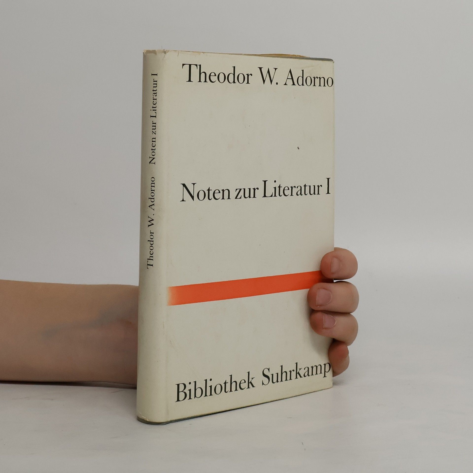 Theodor W. Adorno Noten zur Literatur I.