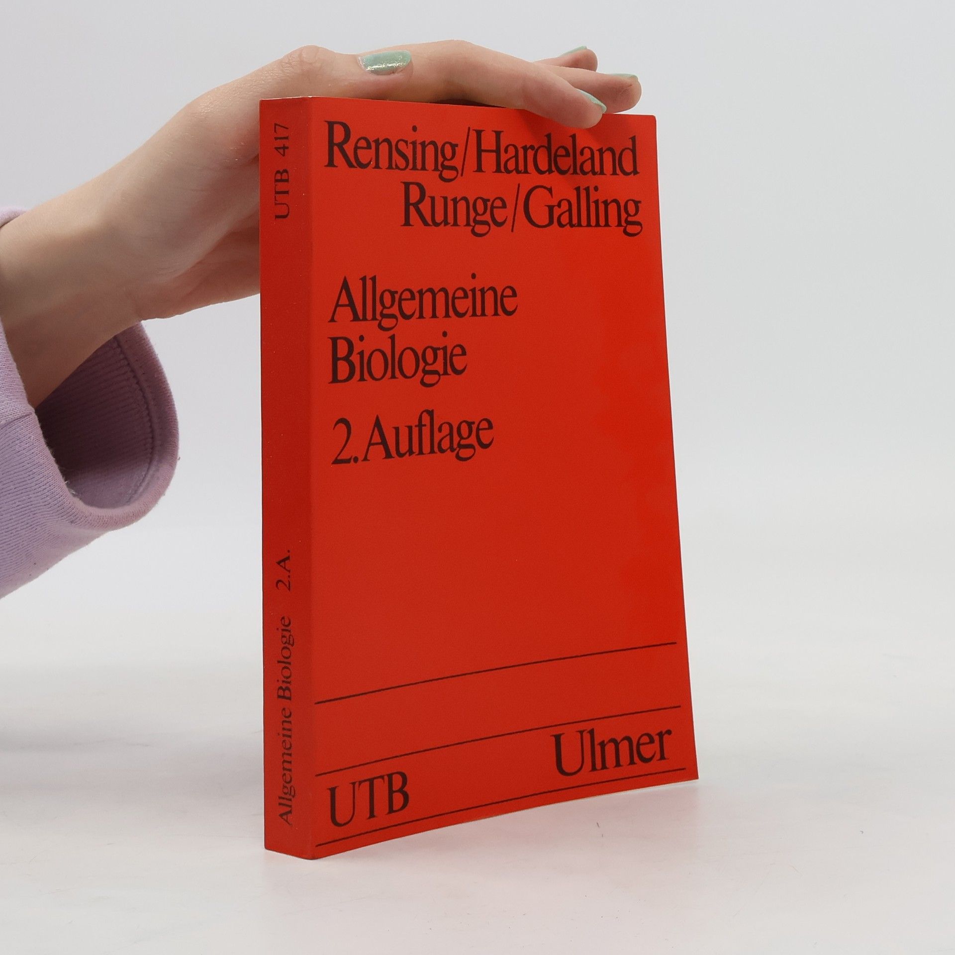 Ludger Rensing Allgemeine Biologie