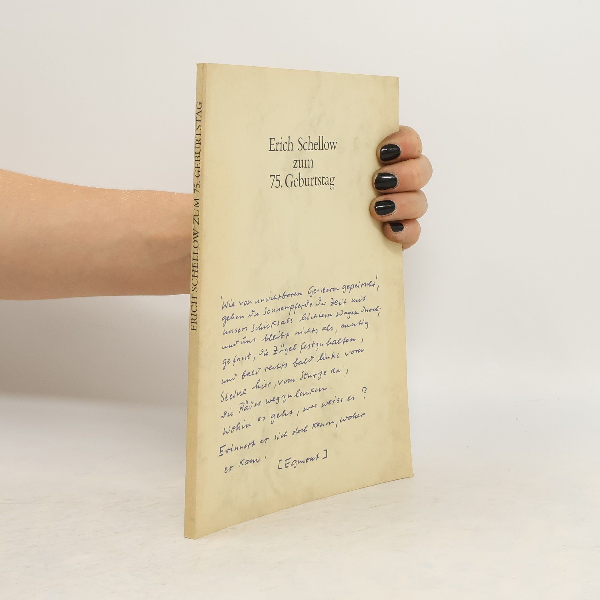 Autorenkollektiv Erich Schellow zum 75. Geburtstag