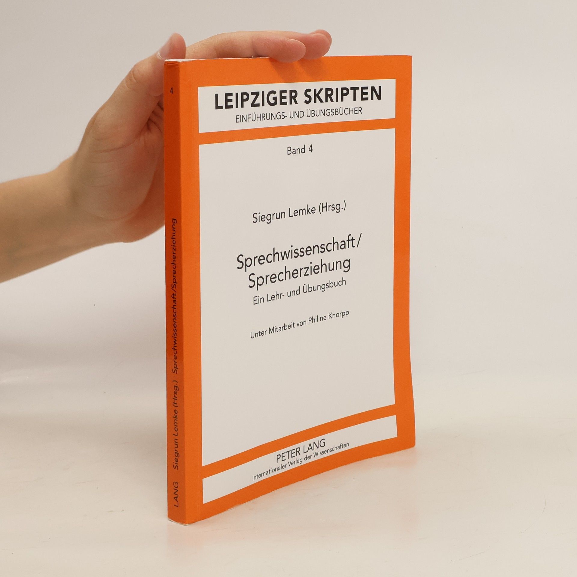 Siegrun Lemke Sprechwissenschaft, Sprecherziehung