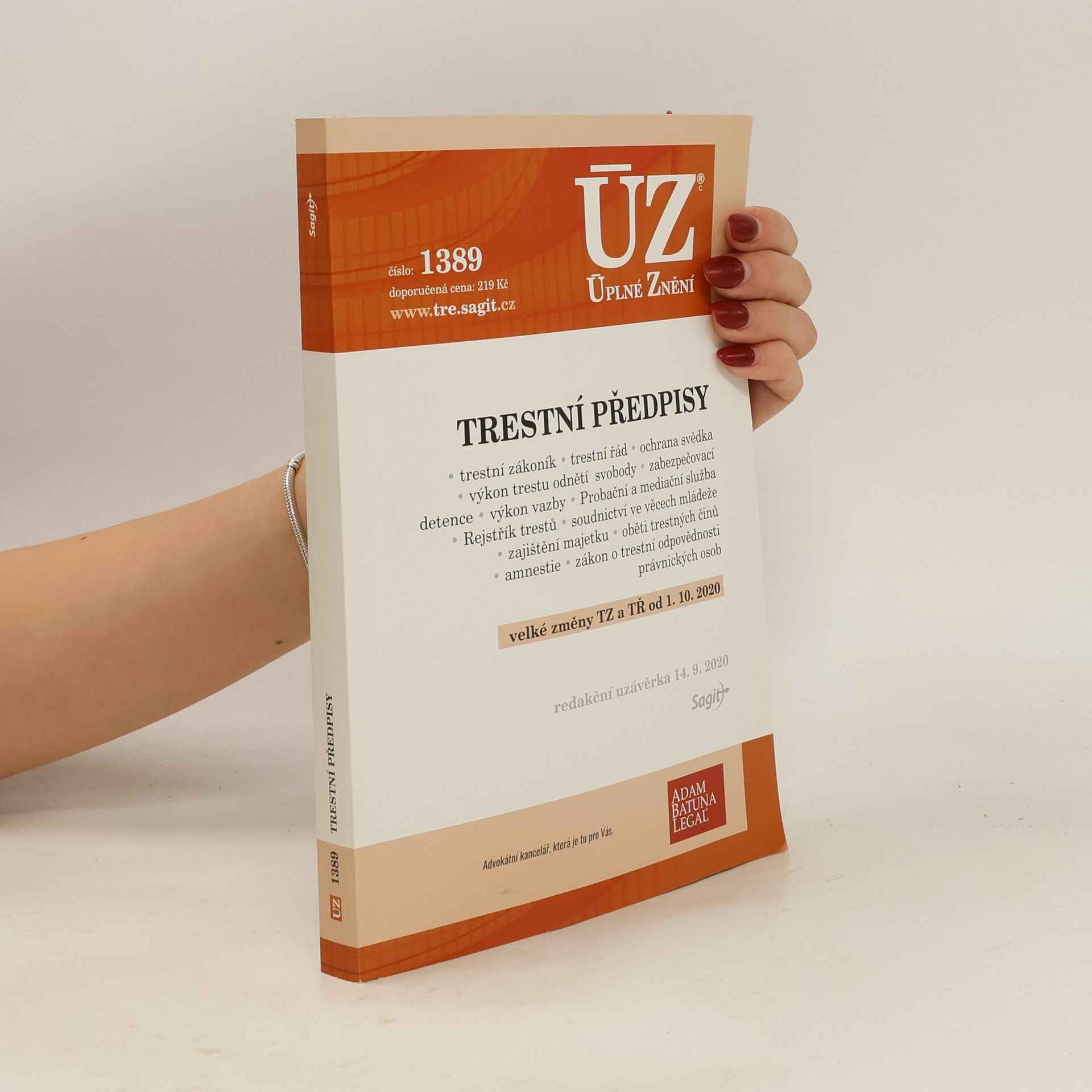 Autorenkollektiv Trestní předpisy [ÚZ 2020 č. 1389]