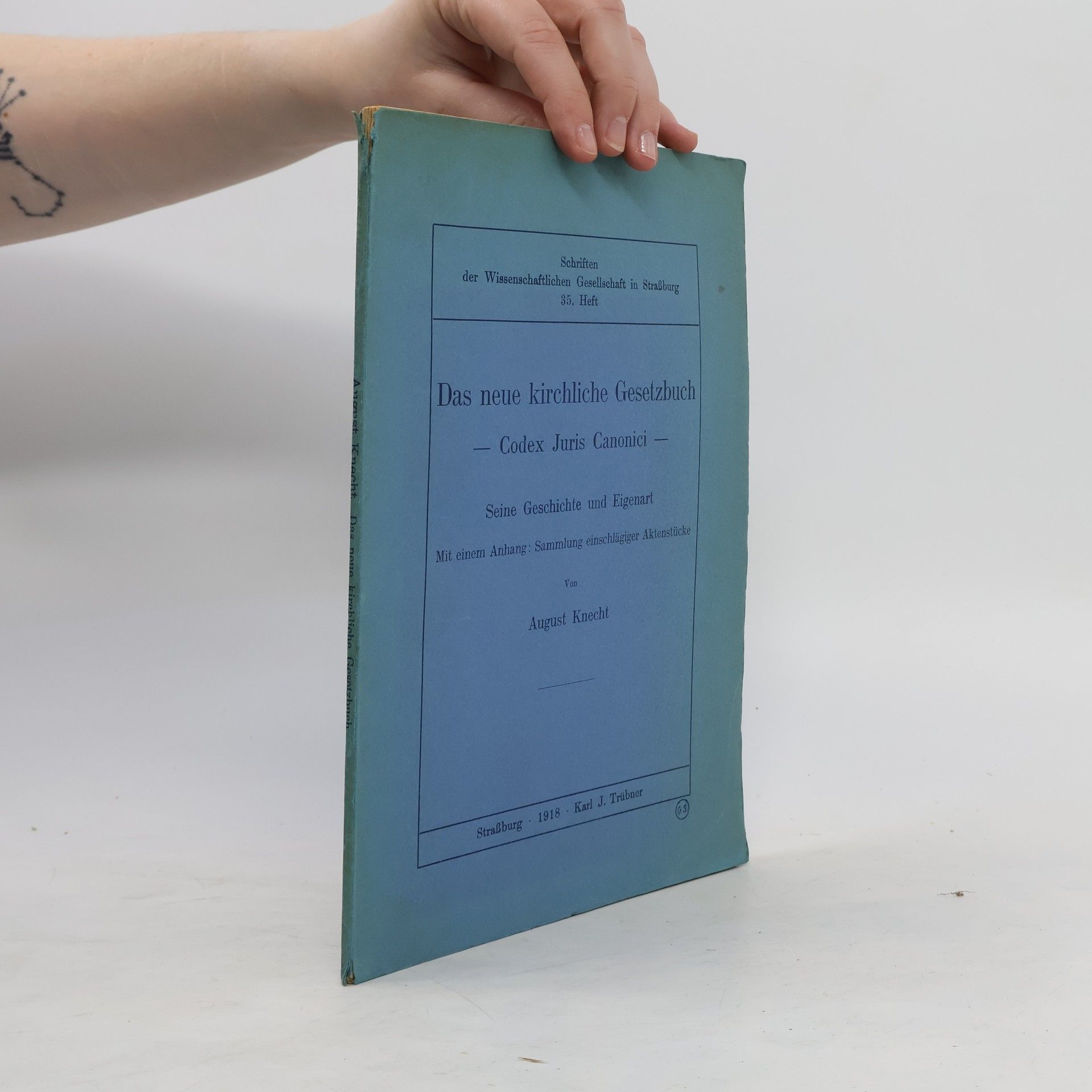 August Knecht Das neue kirchliche Gesetzbuch
