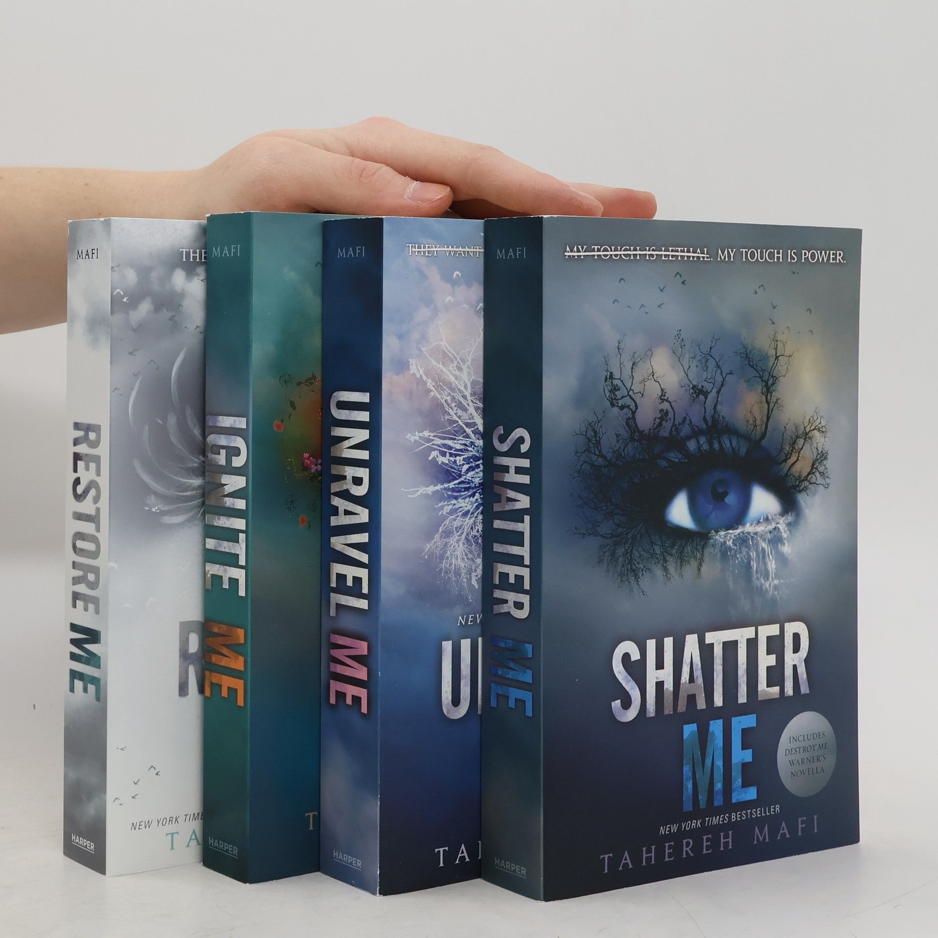 Tahereh Mafi Shatter me series 1. - 4. díl (box)