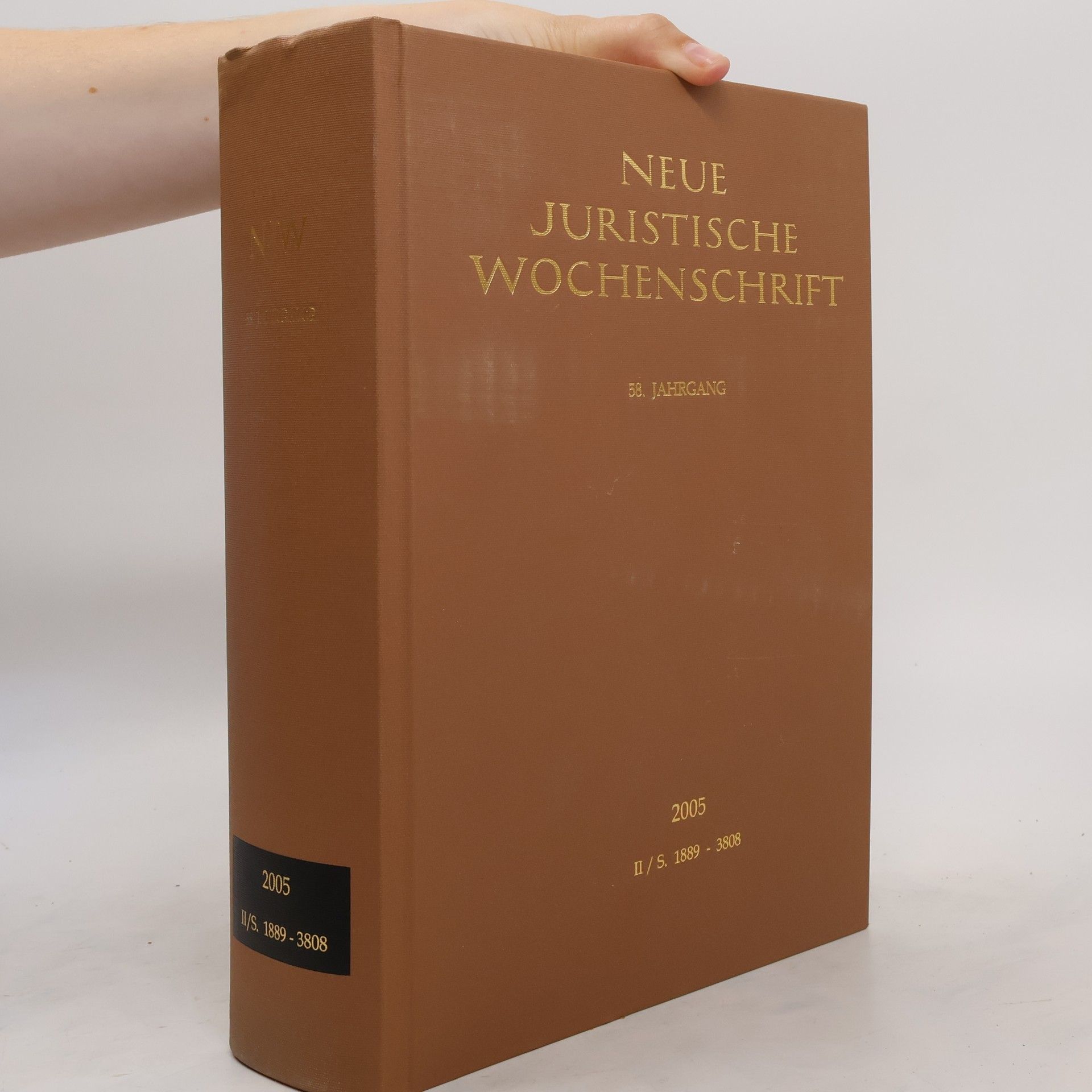 Autorenkollektiv Neue Juristische Wochenschrift 2005. II/S. 1889 - 3808
