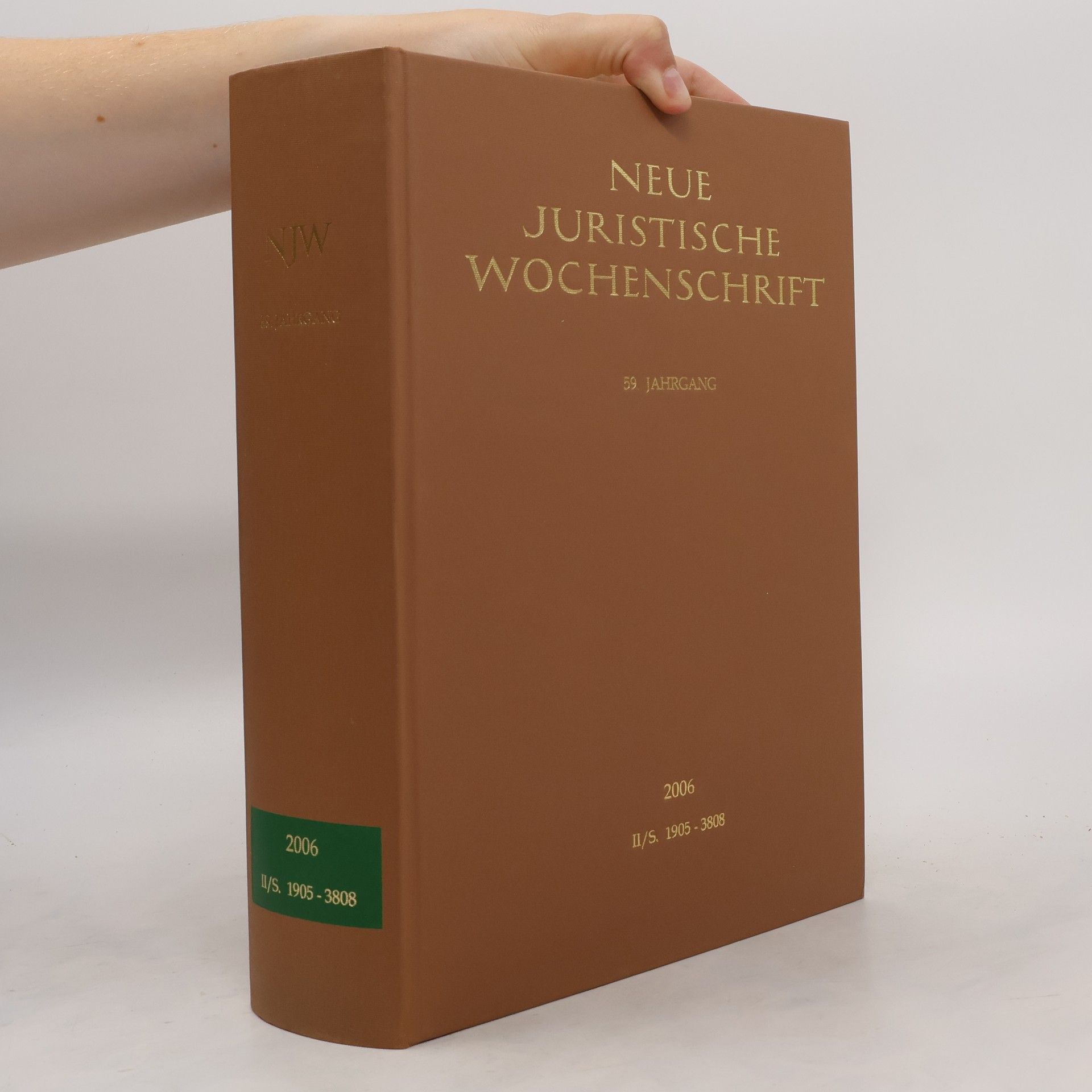 Autorenkollektiv Neue Juristische Wochenschrift II/S. 1905-3808