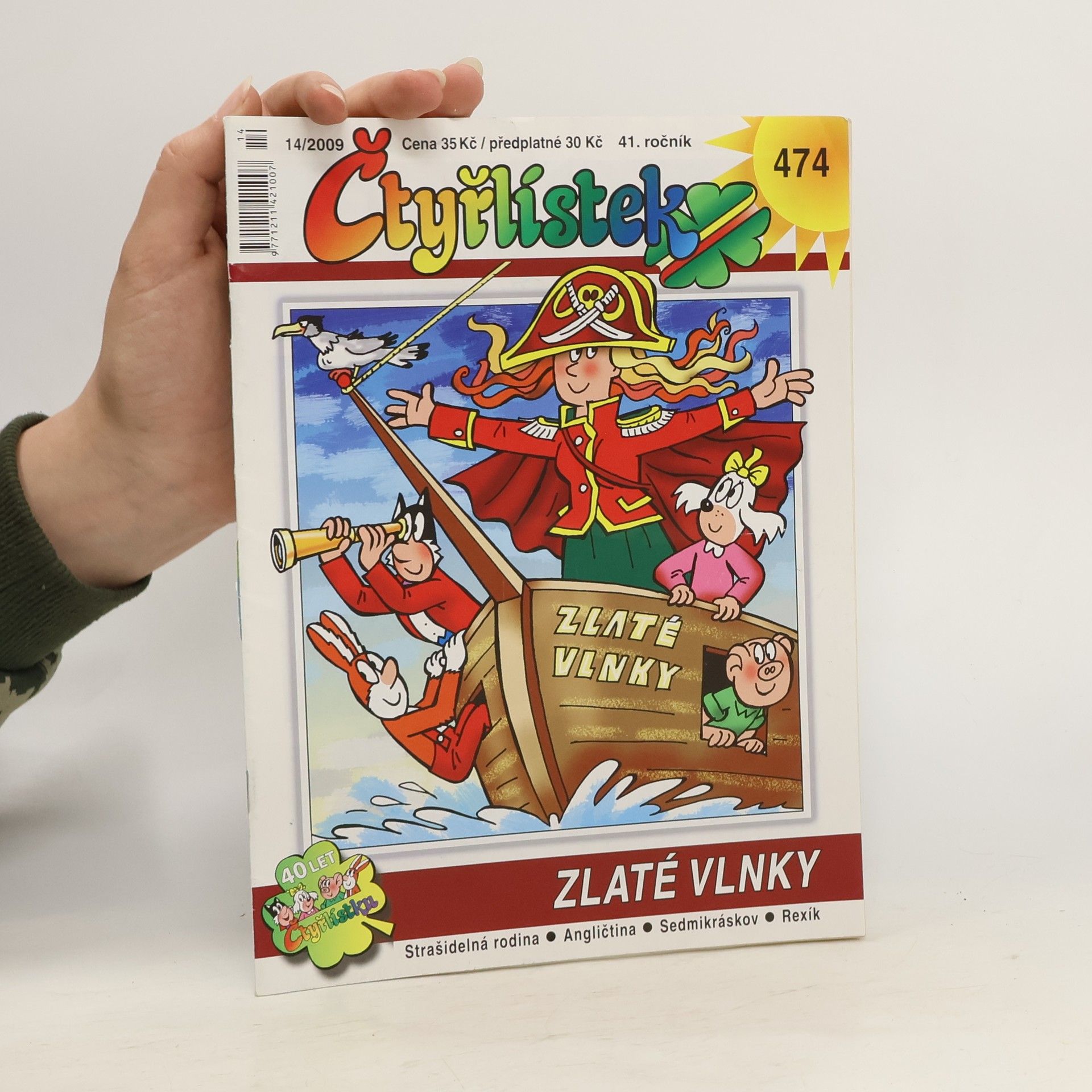 Collectif d'auteurs Čtyřlístek 474, 14/2009. Zlaté vlnky