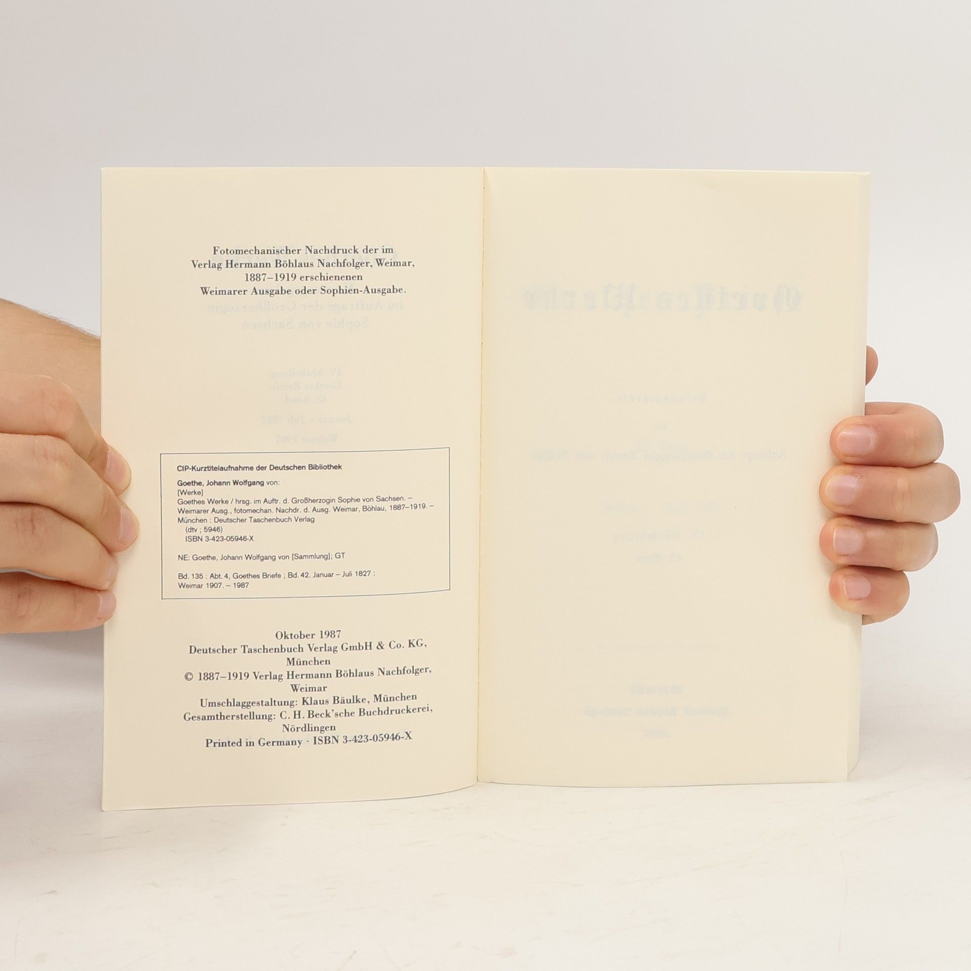 Johann Wolfgang von Goethe Goethes Werke. Weimarer Ausgabe 135