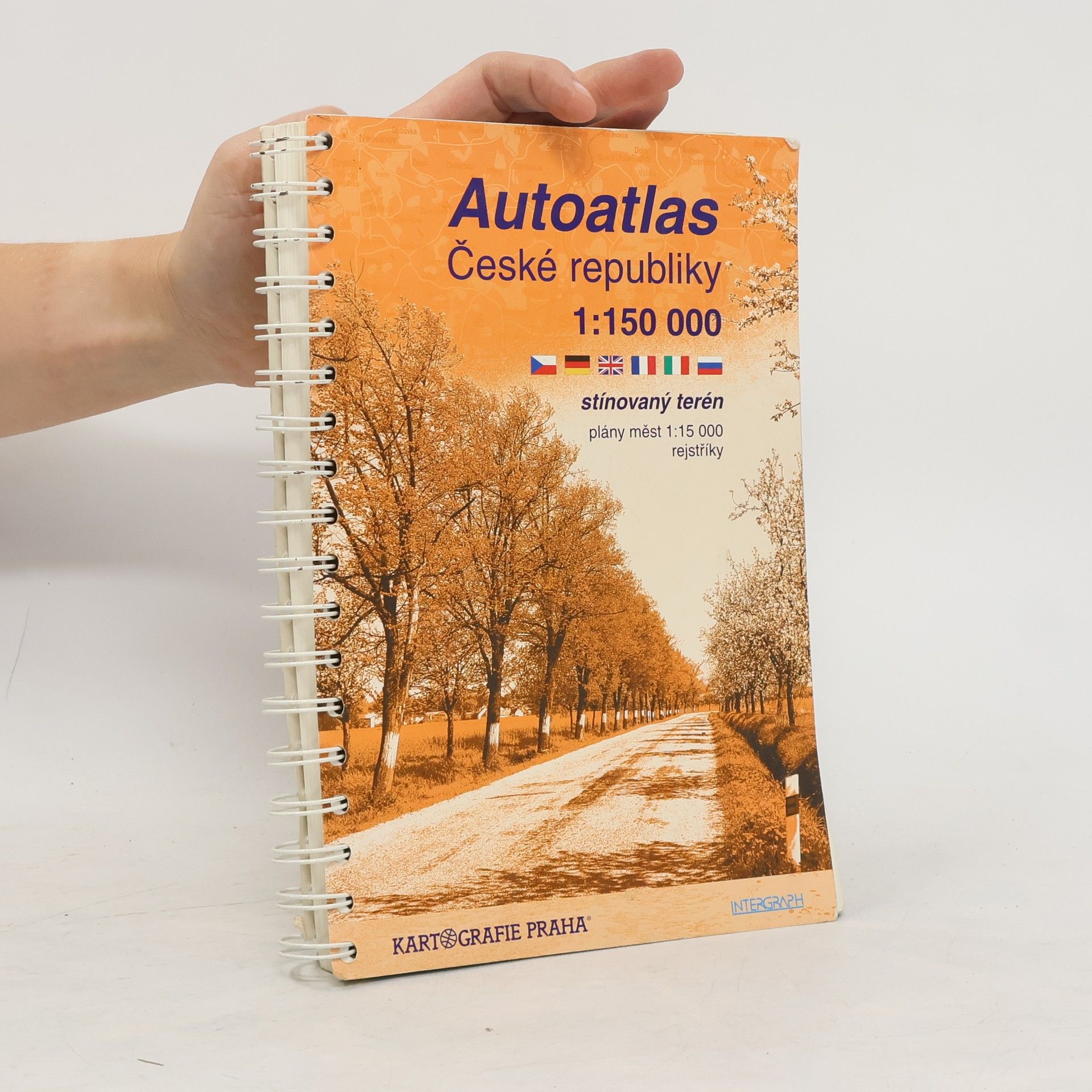 Collective Autoatlas České republiky 1 : 150 000, stínovaný terén