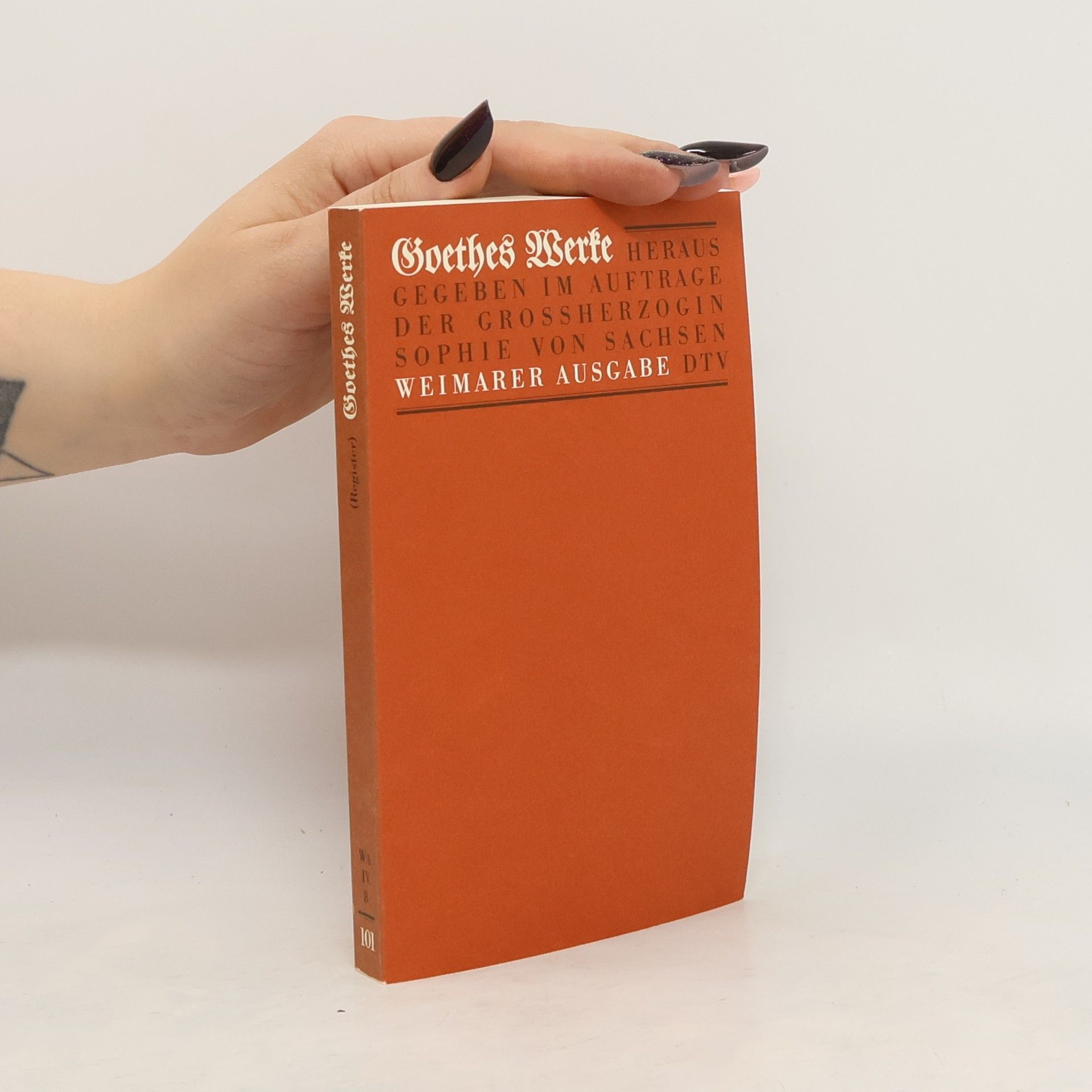 Johann Wolfgang von Goethe Goethes Werke 101