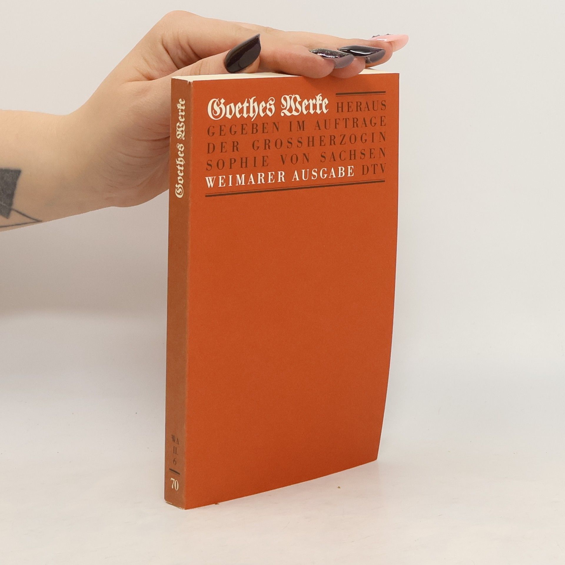 Johann Wolfgang von Goethe Goethes Werke 70