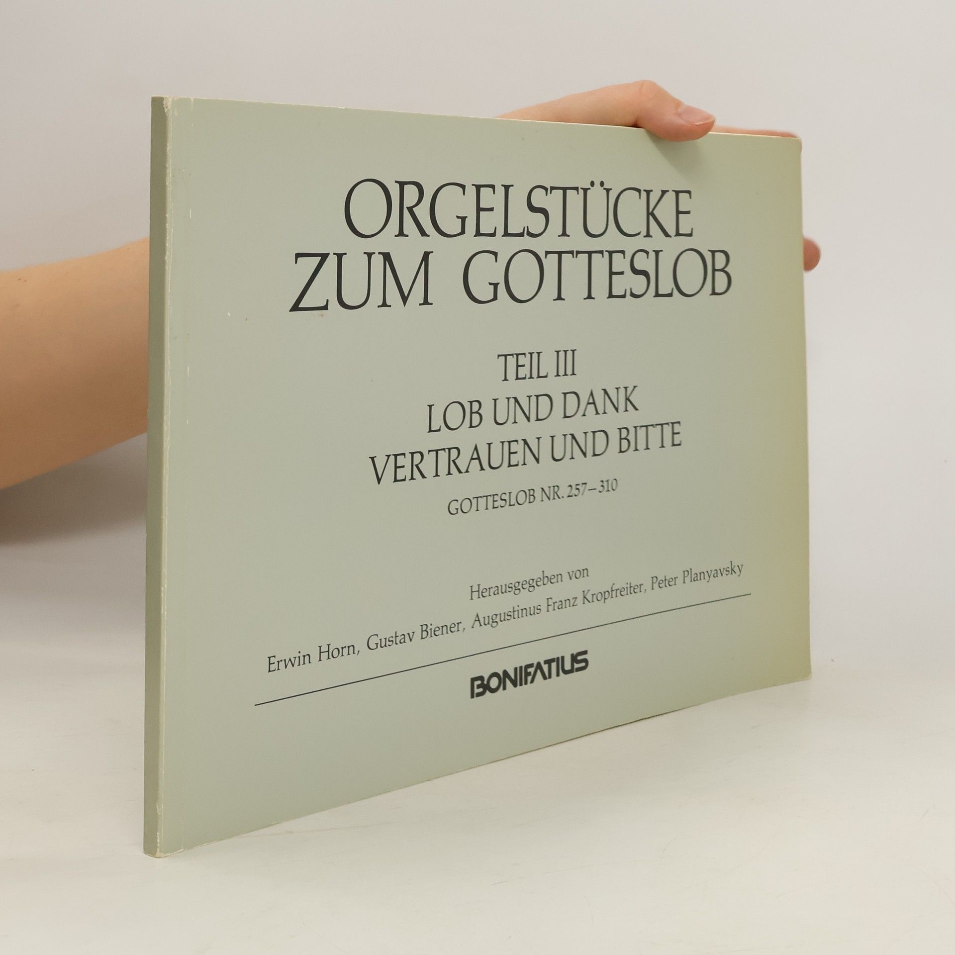 Erwin Horn Orgelstücke zum Gotteslob Teil III.