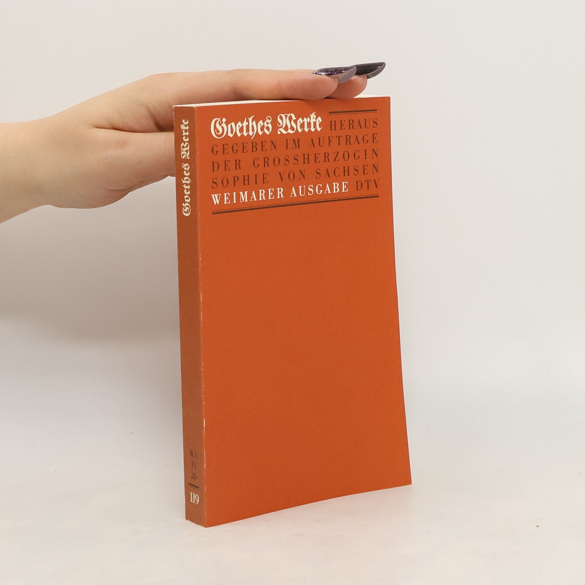 Johann Wolfgang von Goethe Goethes Werke 119