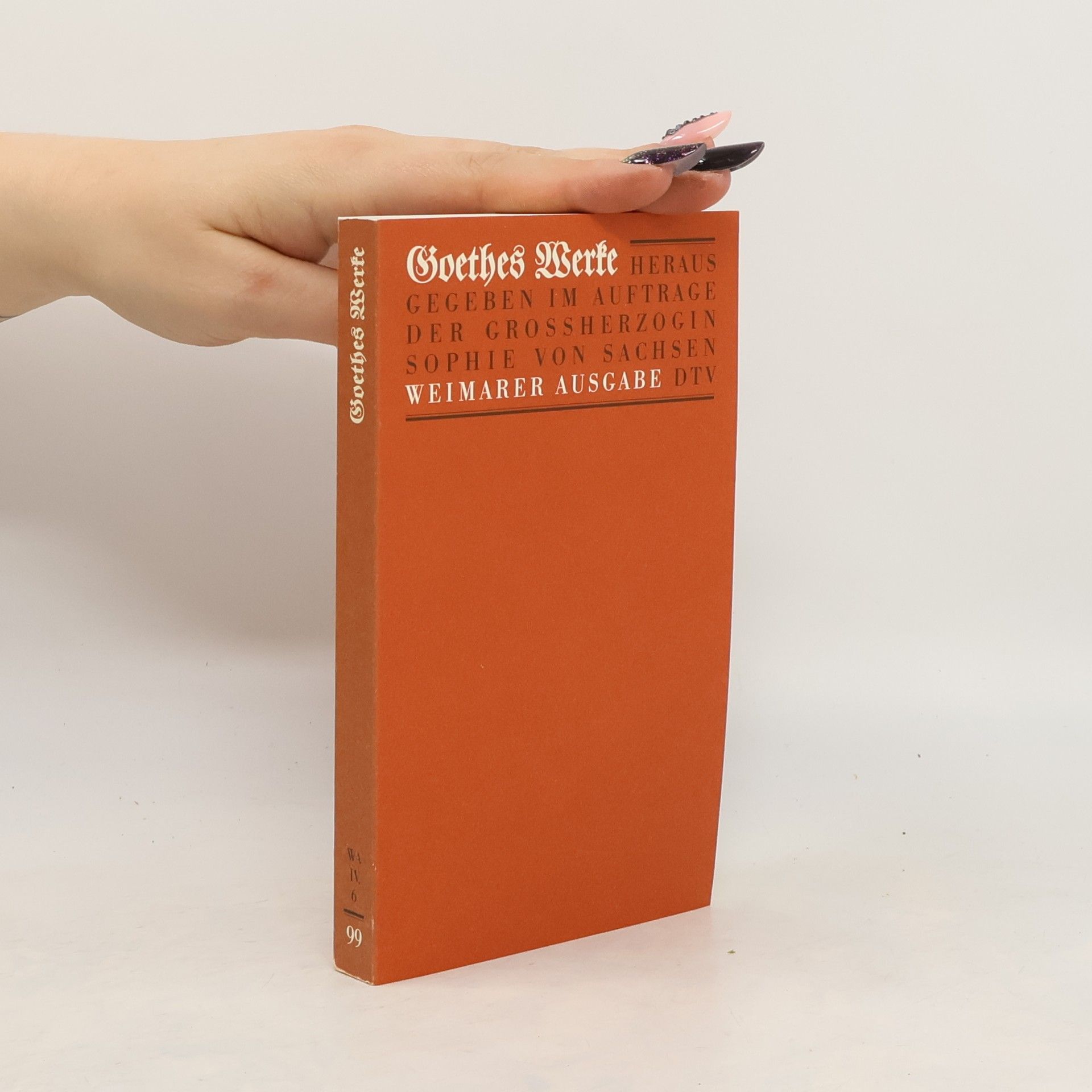 Johann Wolfgang von Goethe Goethes Werke 99