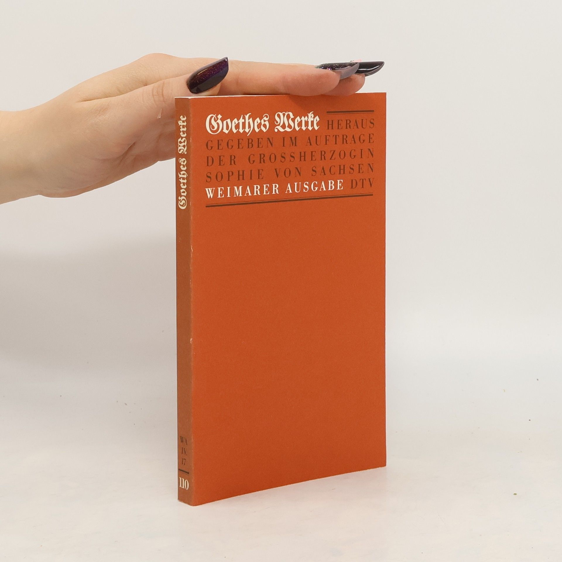 Johann Wolfgang von Goethe Goethes Werke 110