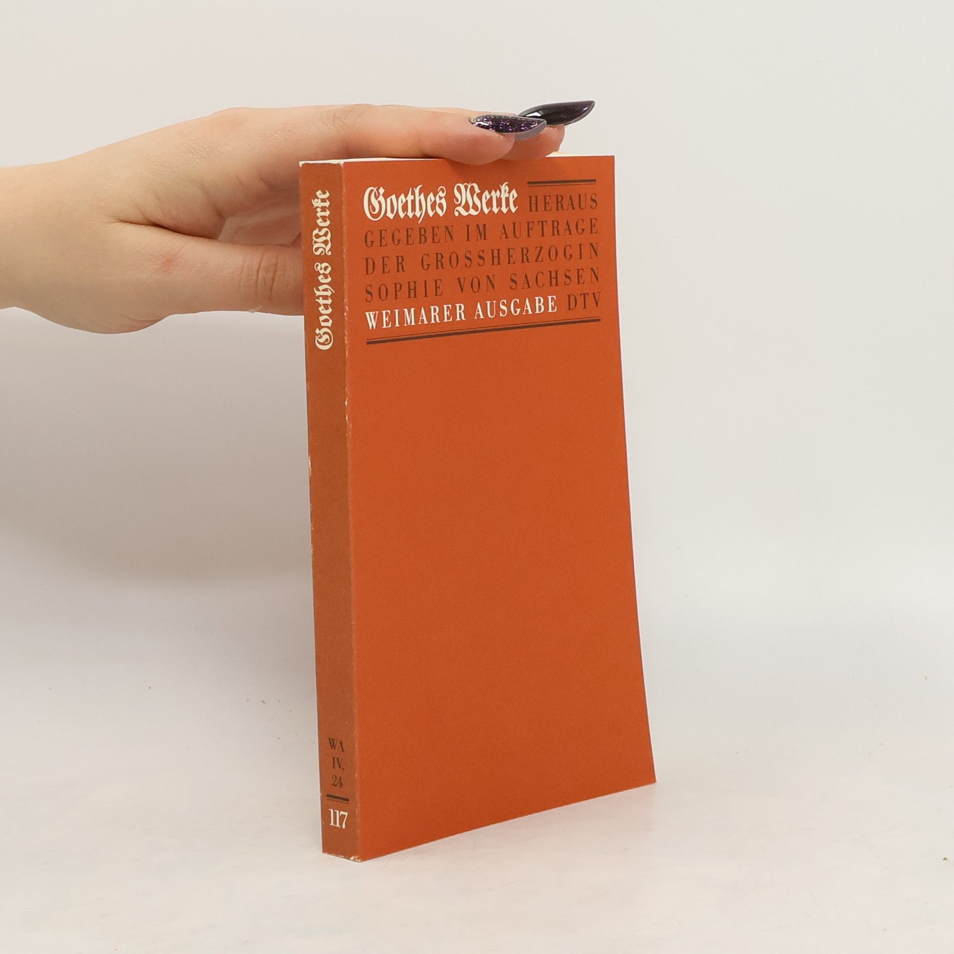 Johann Wolfgang von Goethe Goethes Werke 117