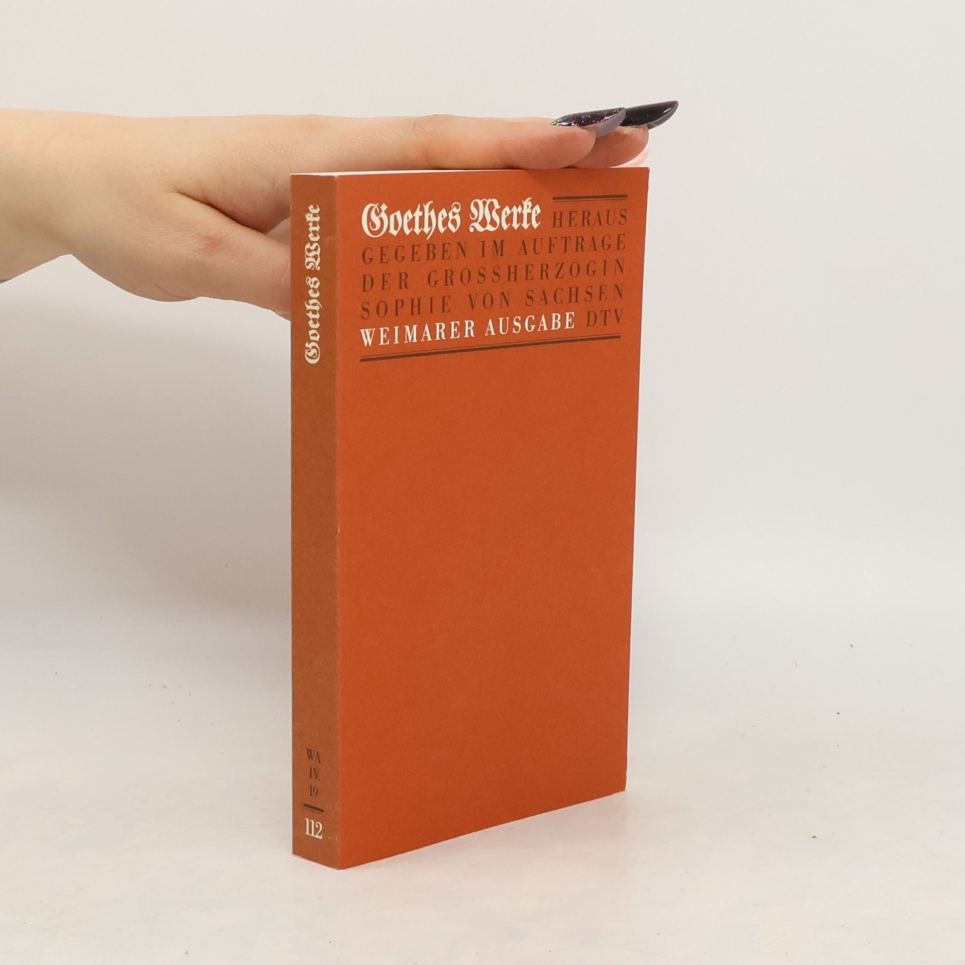 Johann Wolfgang von Goethe Goethes Werke 112