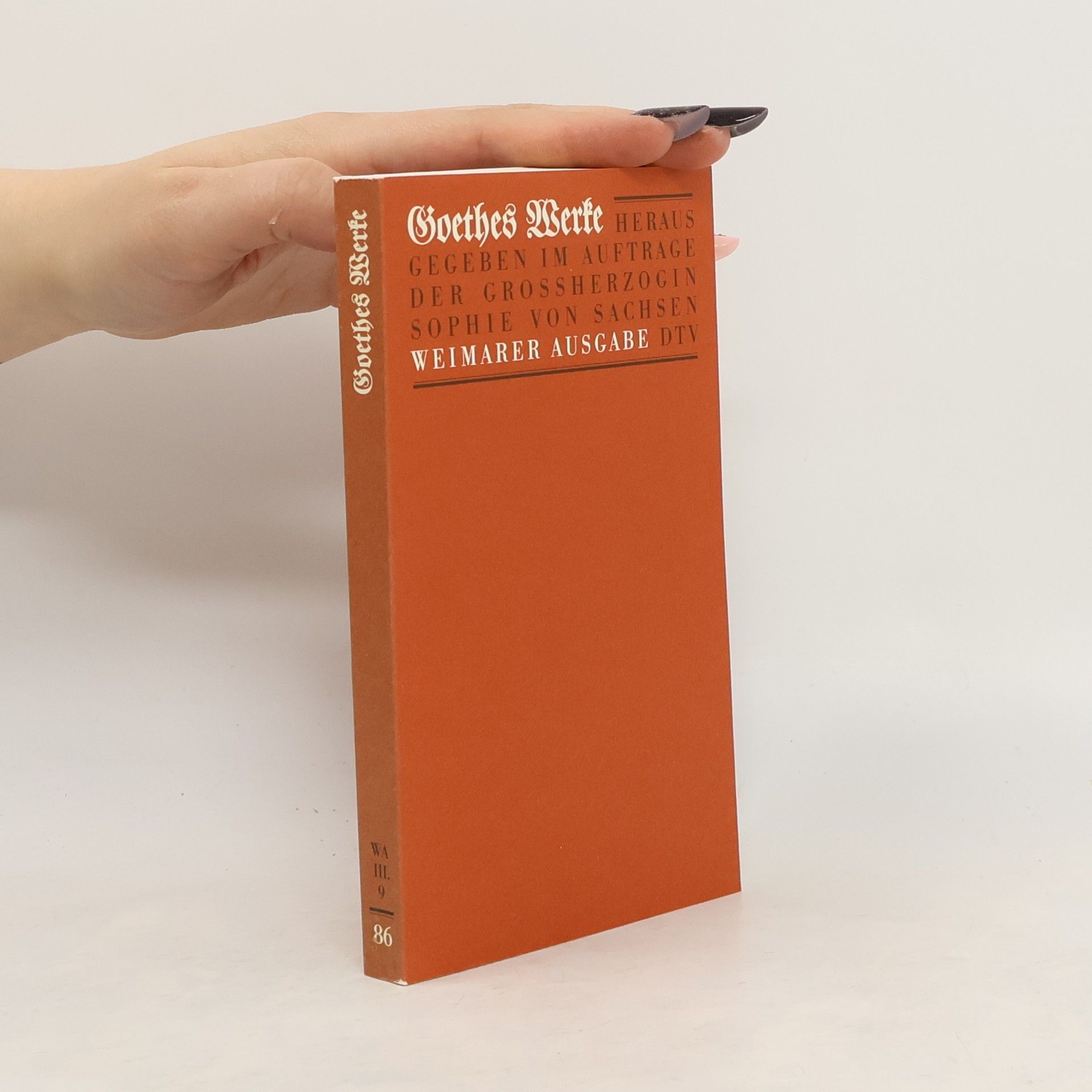 Johann Wolfgang von Goethe Goethes Werke 86