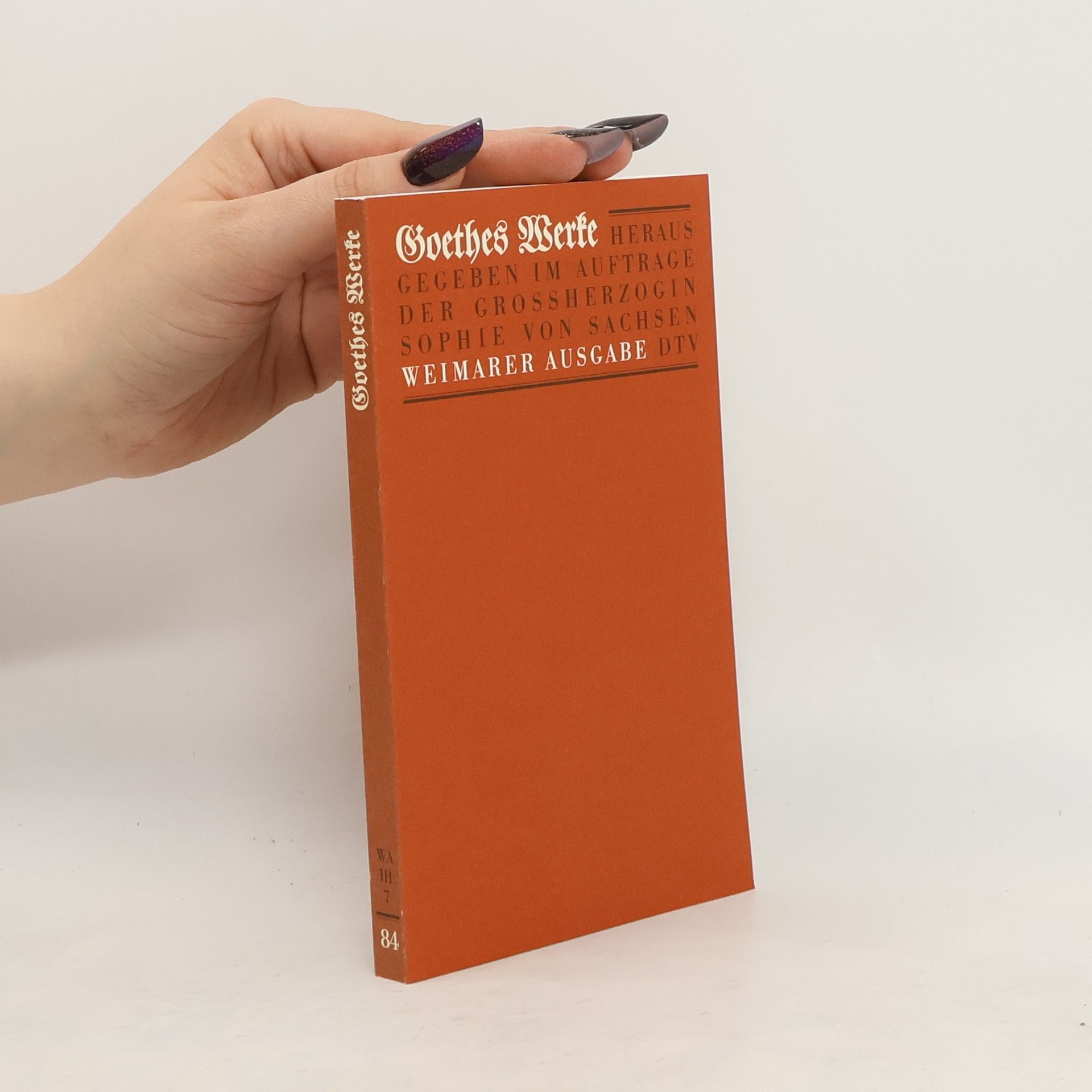 Johann Wolfgang von Goethe Goethes Werke 84