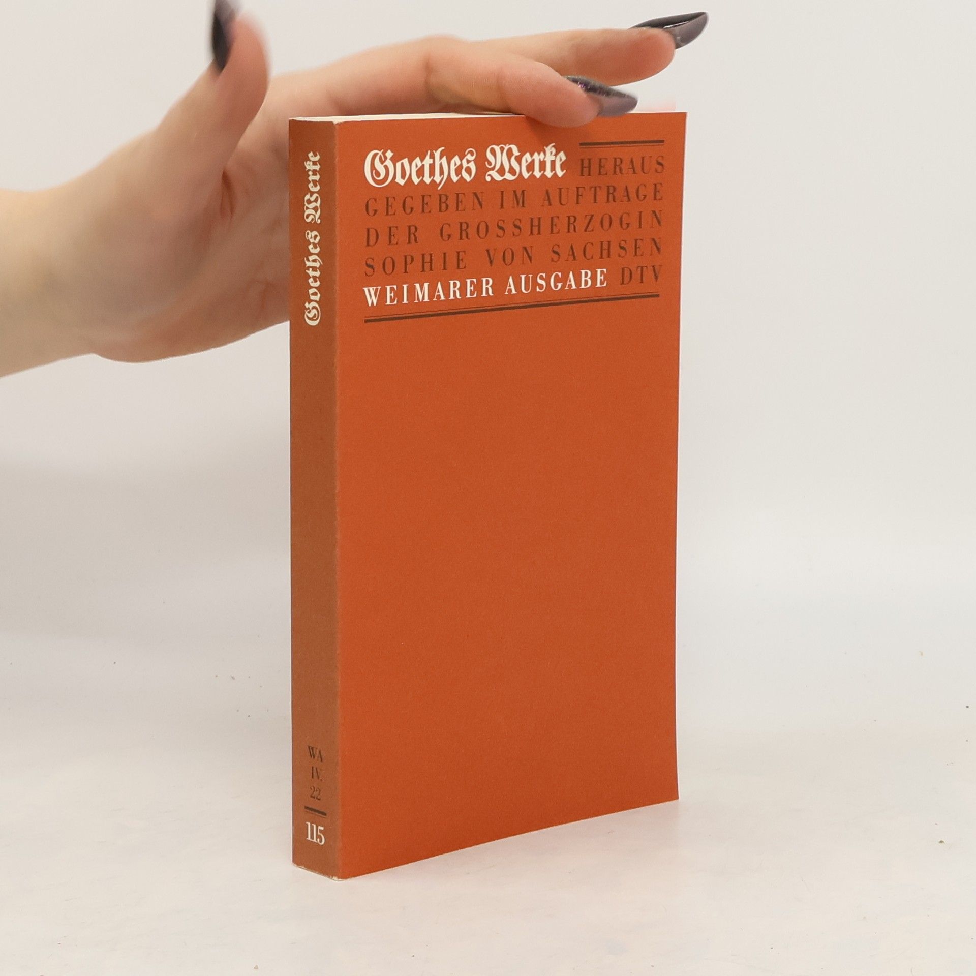 Johann Wolfgang von Goethe Goethes Werke 115