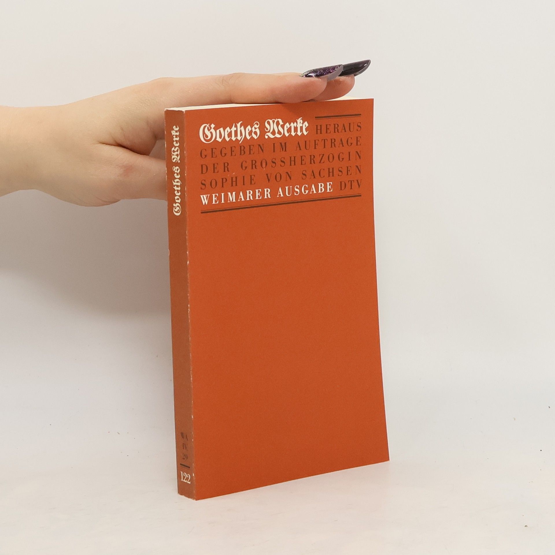 Johann Wolfgang von Goethe Goethes Werke 122